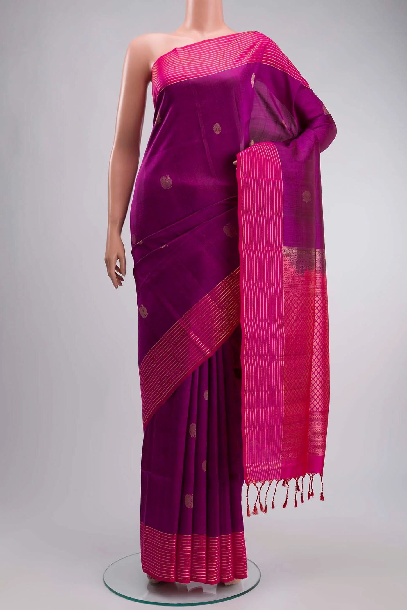 Purple Soft Silk Saree