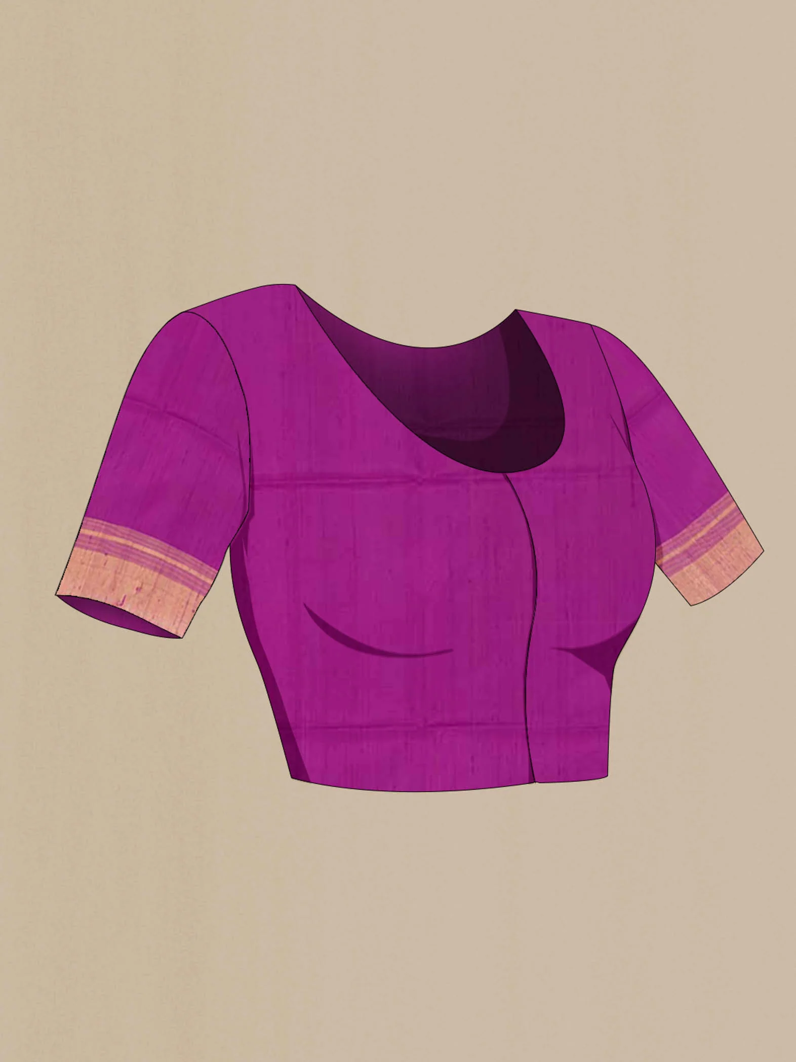 Purple Soft Silk Saree - Image 4