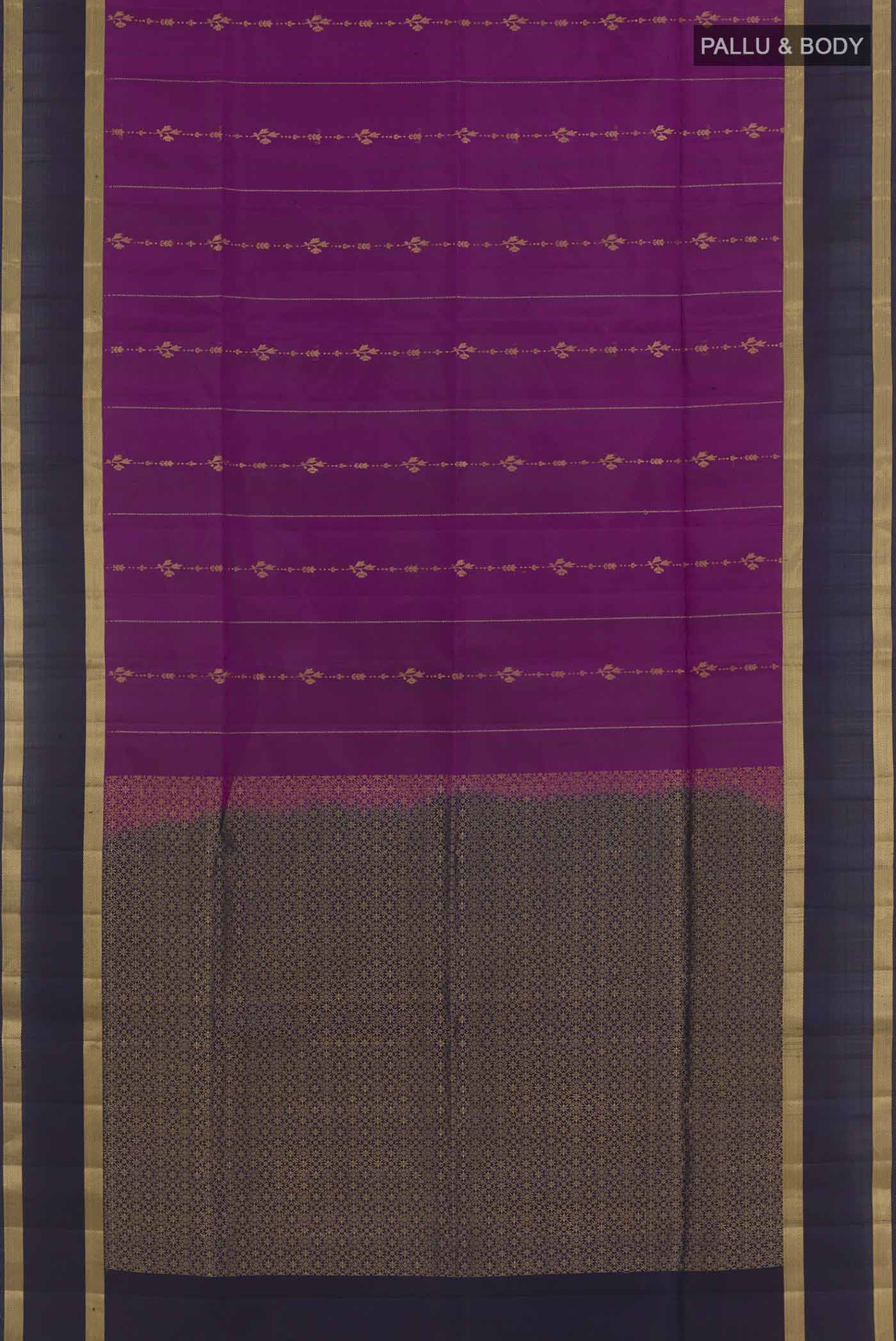 Purple Soft Silk Saree - Image 3