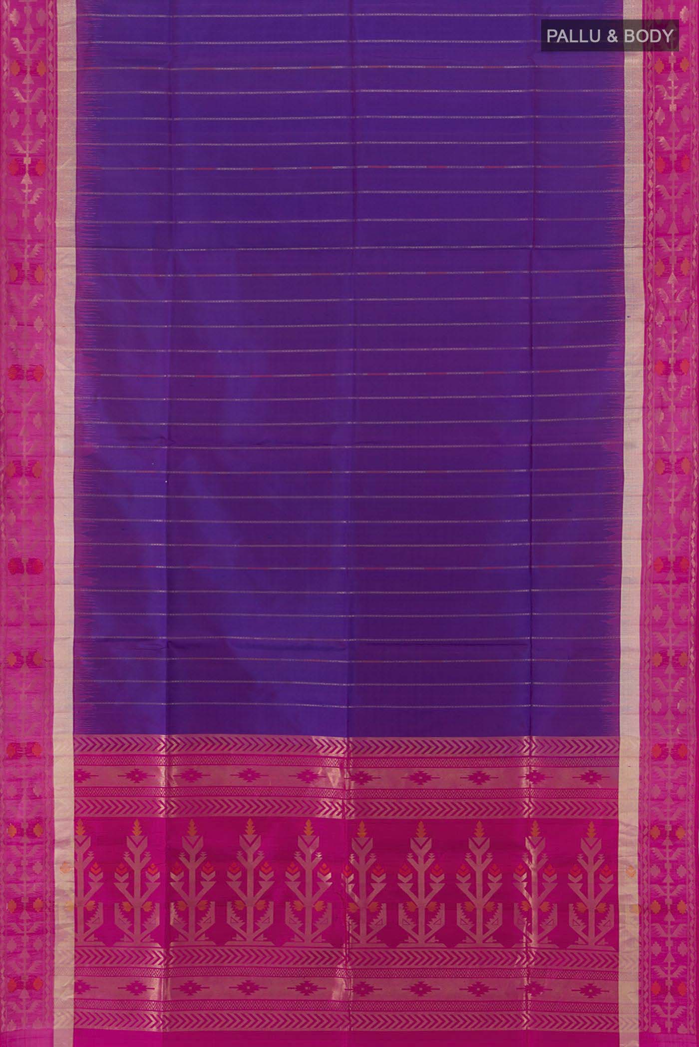 Violet Soft Silk Saree - Image 5