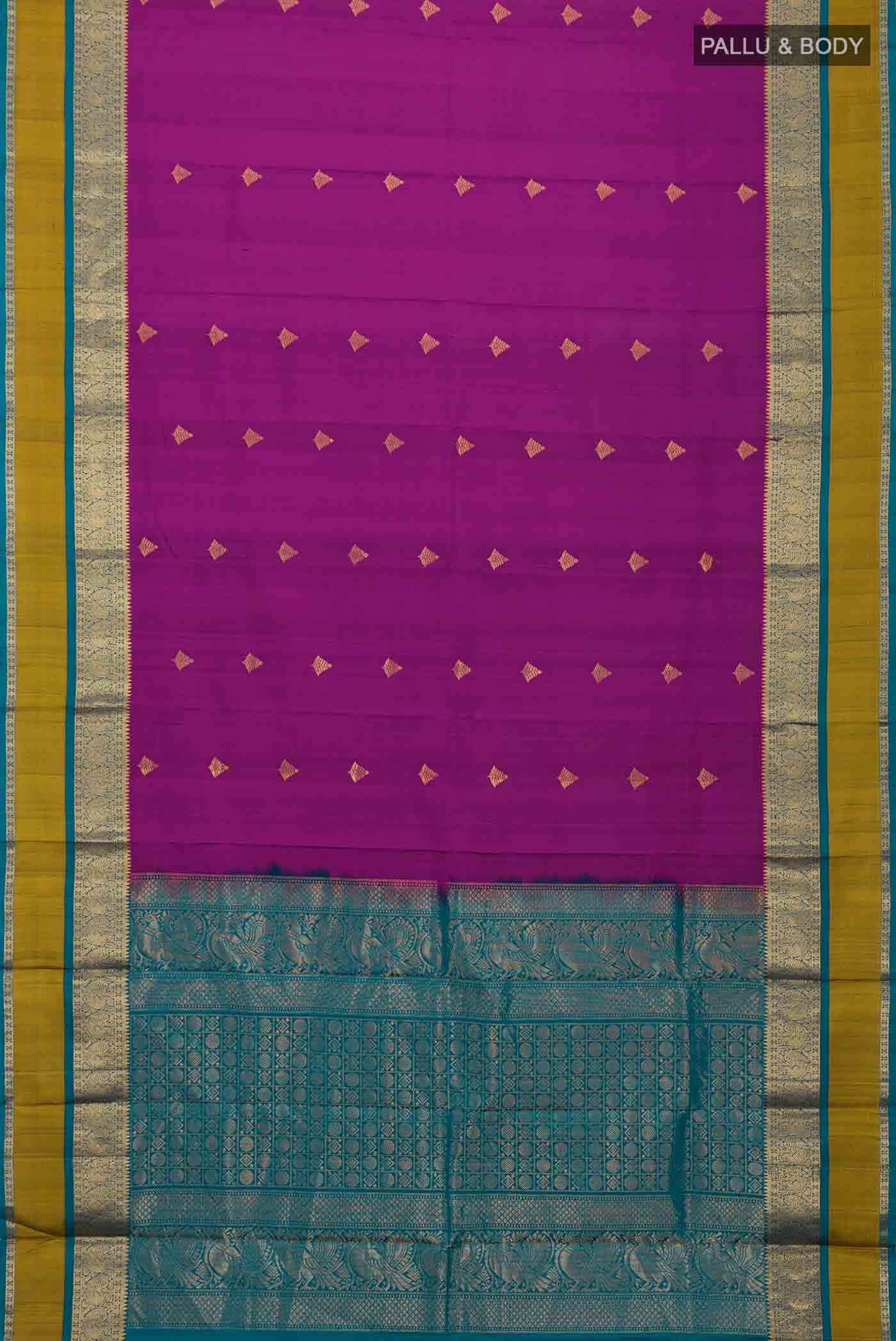 Purple Soft Silk Saree - Image 4