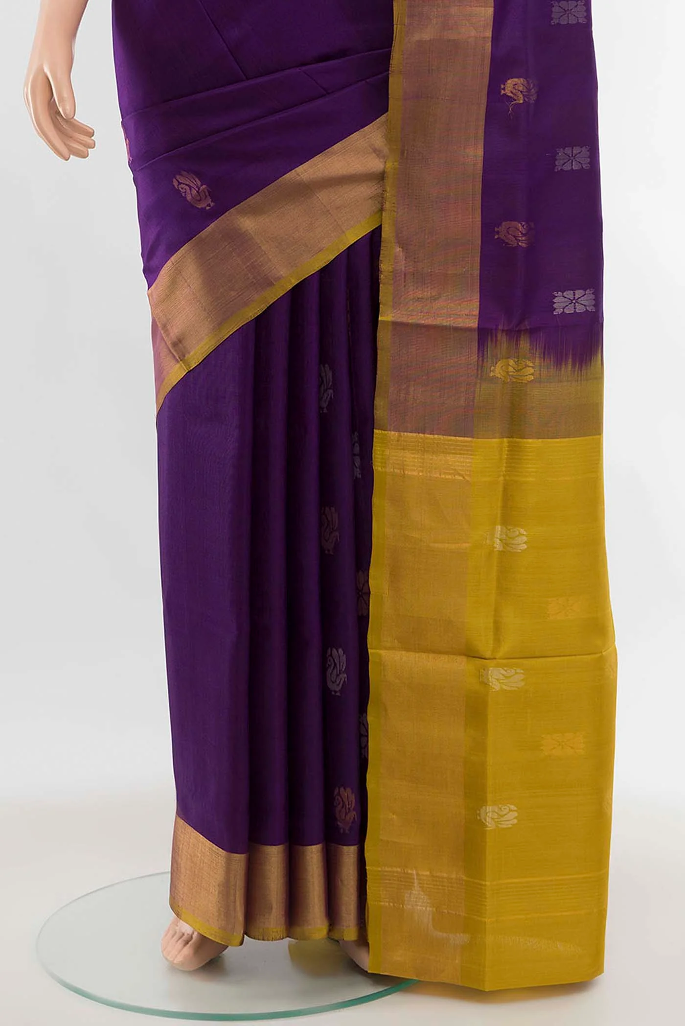 Purple Uppada Silk Saree - Image 3