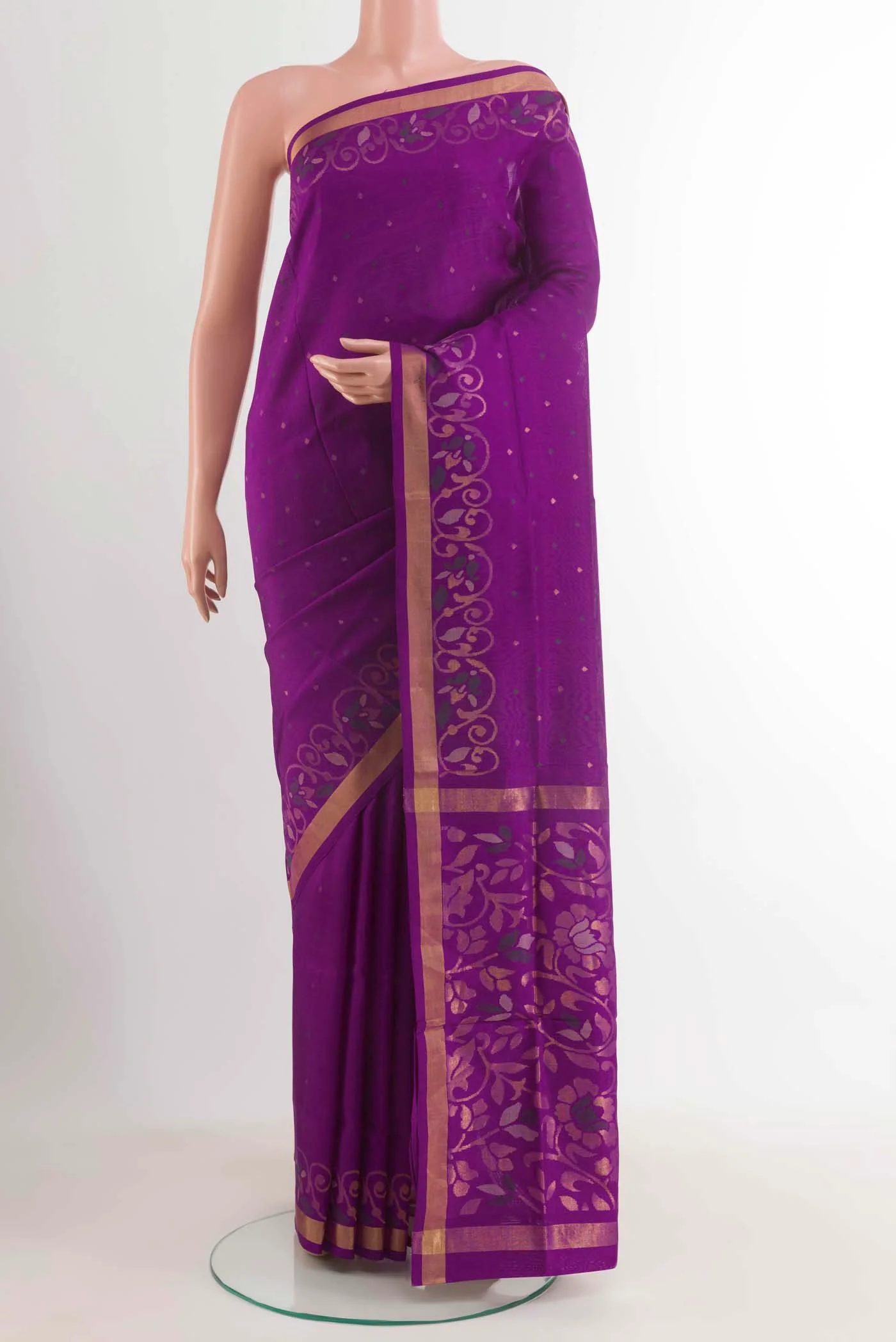 Purple Uppada Silk Saree