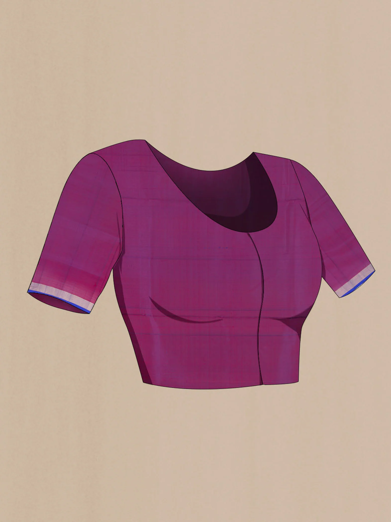 Purple Uppada Silk Saree - Image 4