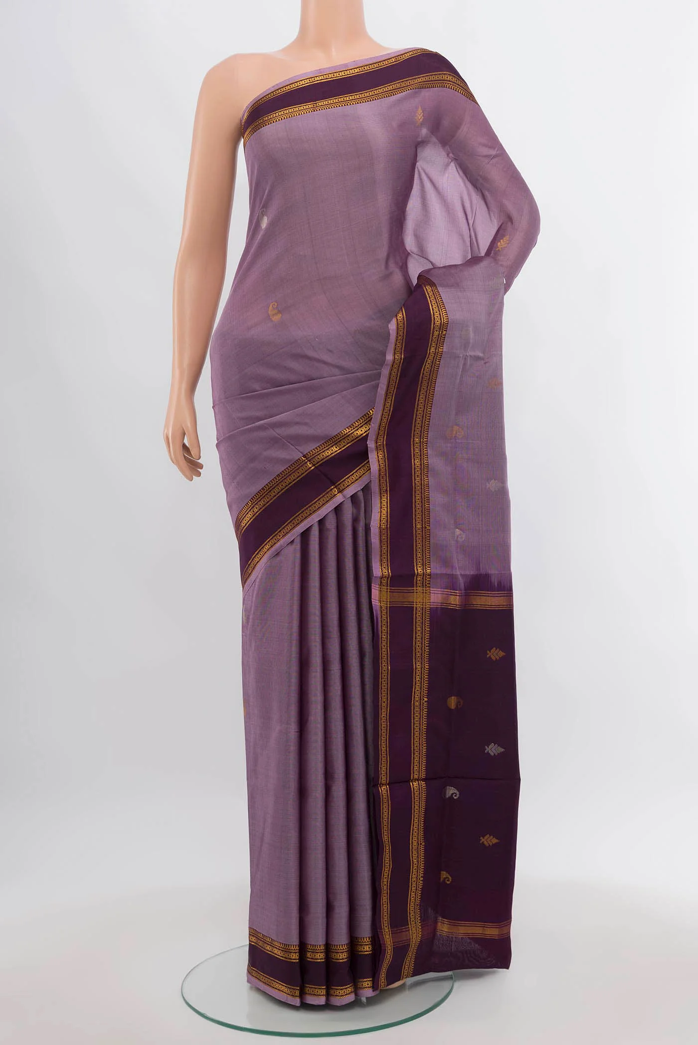 Lavender Uppada Silk Saree
