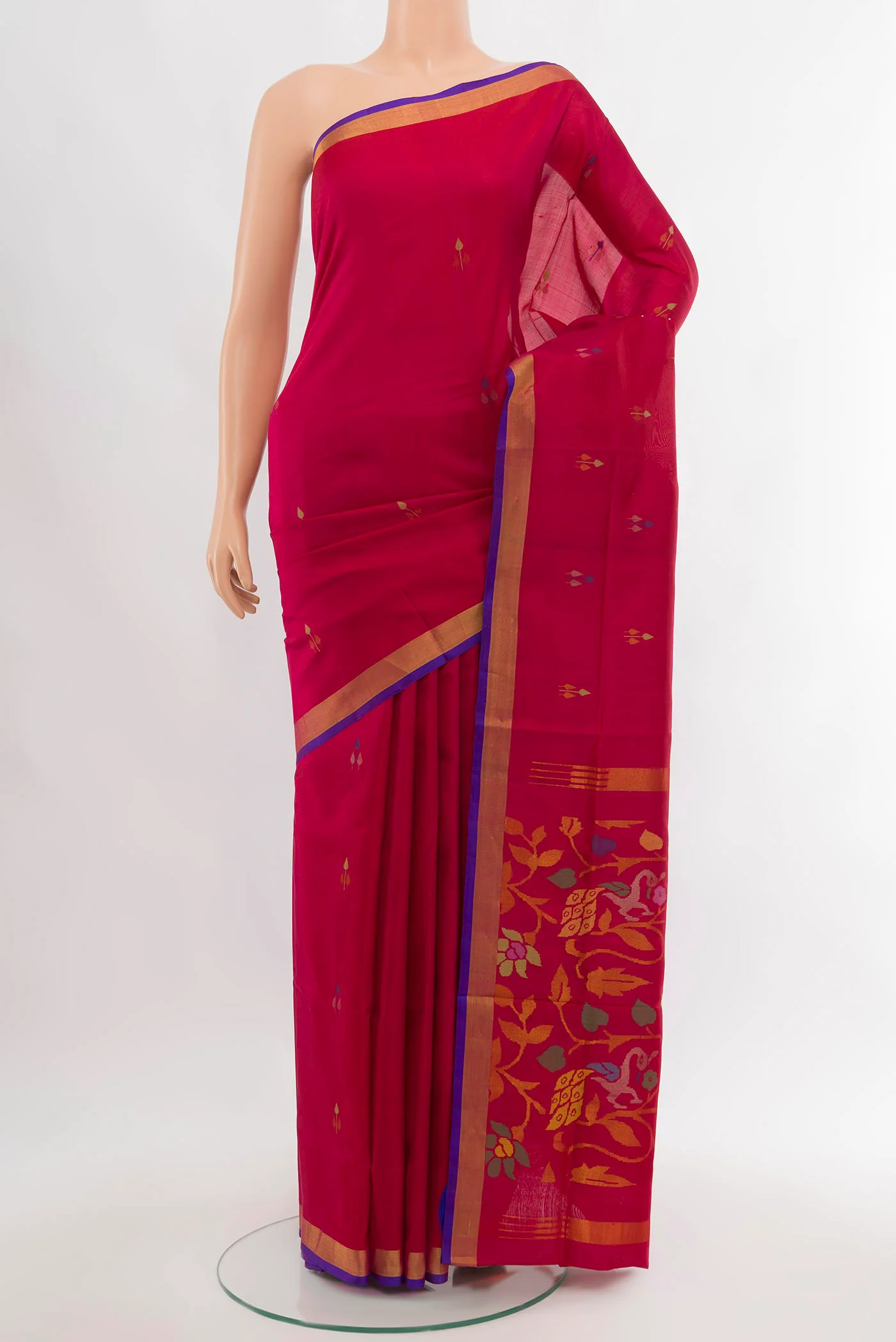 Pink Uppada Silk Saree