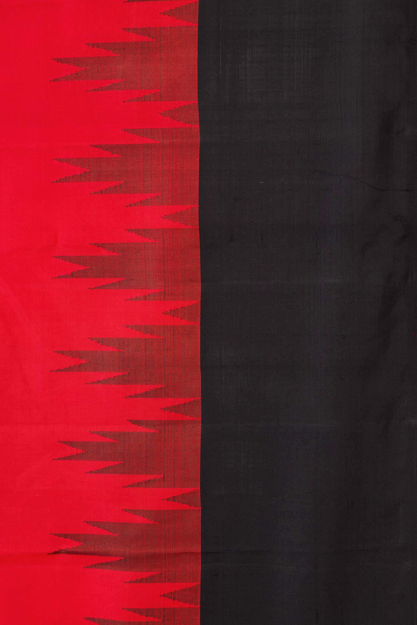 Red Dual Tone Kanjivaram Silk Saree - Image 3