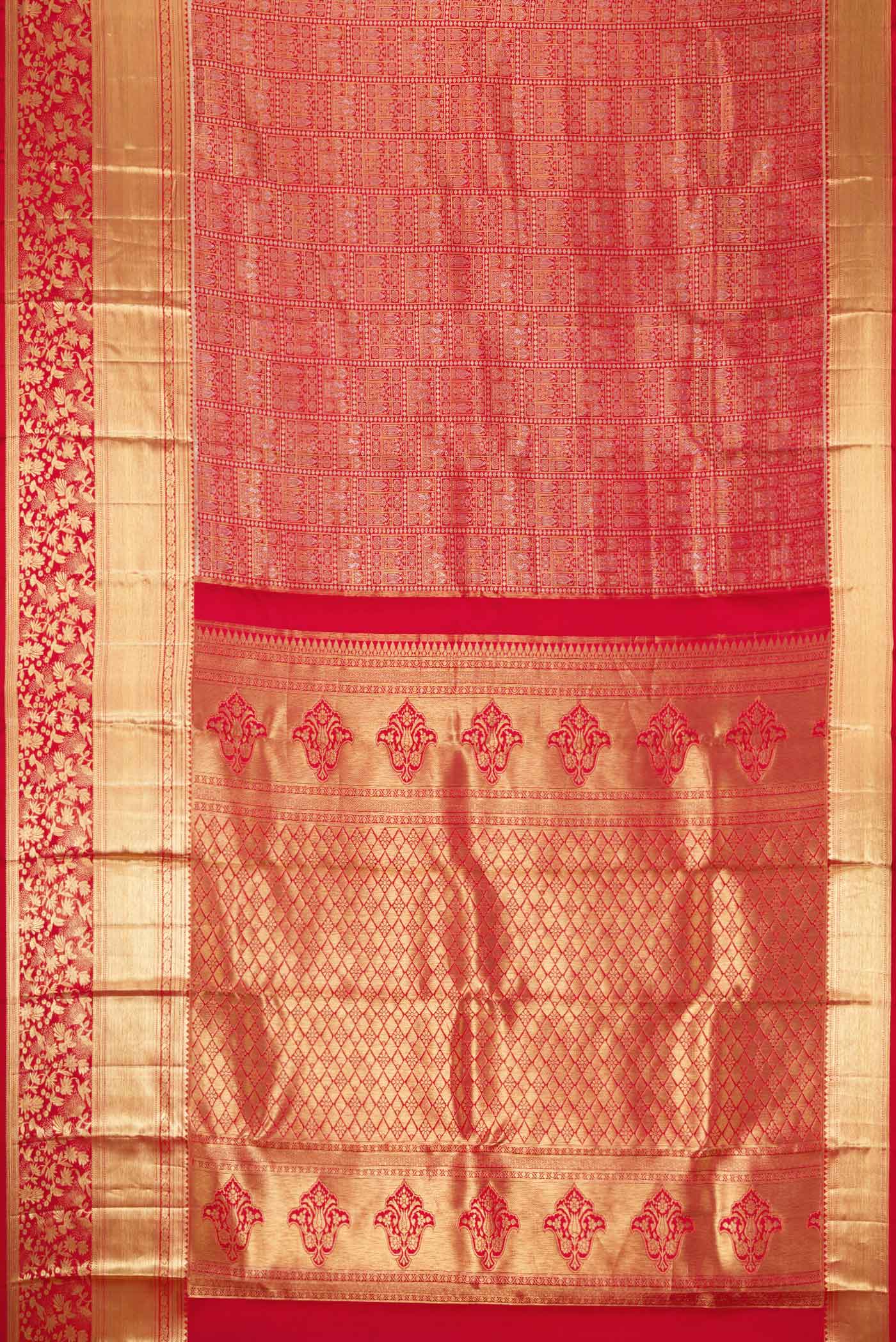 Multi Color Kanchipuram Silk Saree - Image 6