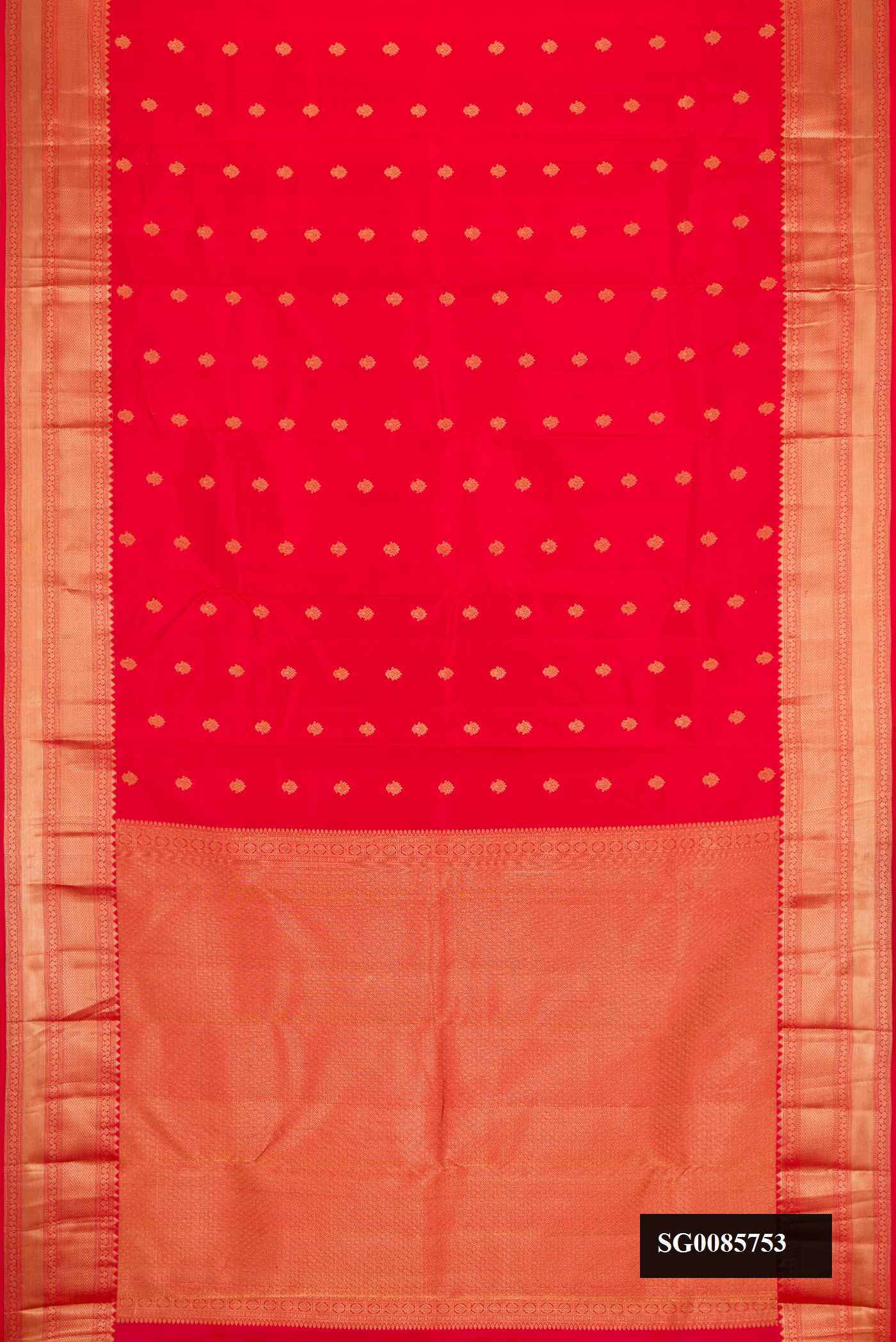 Red Dual Tone Kanchipuram Silk Saree