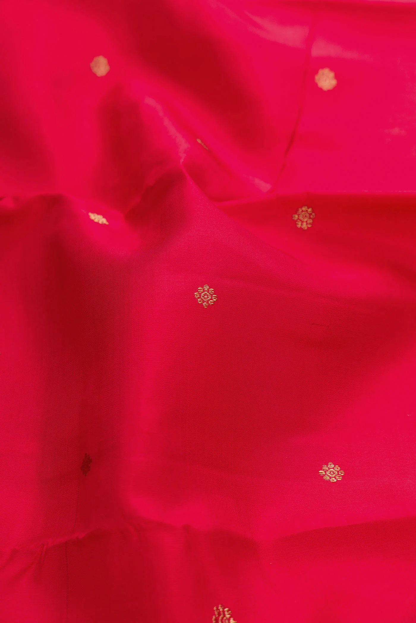 Pure Silk Pure Zari Pink Kanchipuram Saree - Image 2