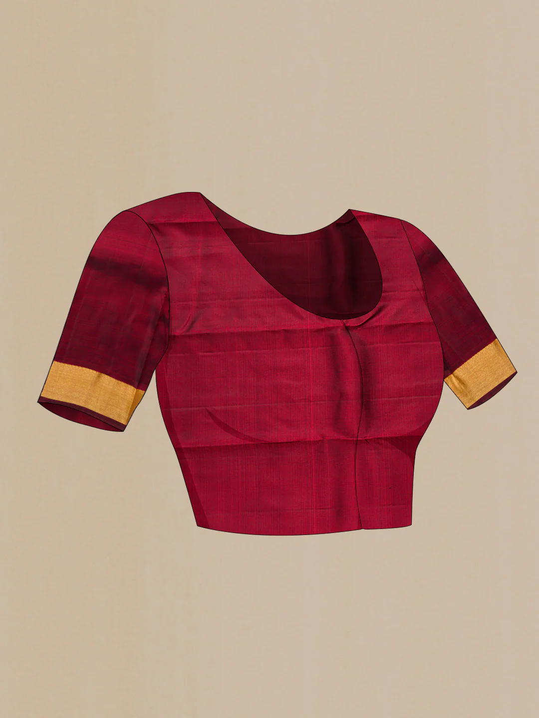 Pure Silk Pure Zari Pink Kanchipuram Saree - Image 5