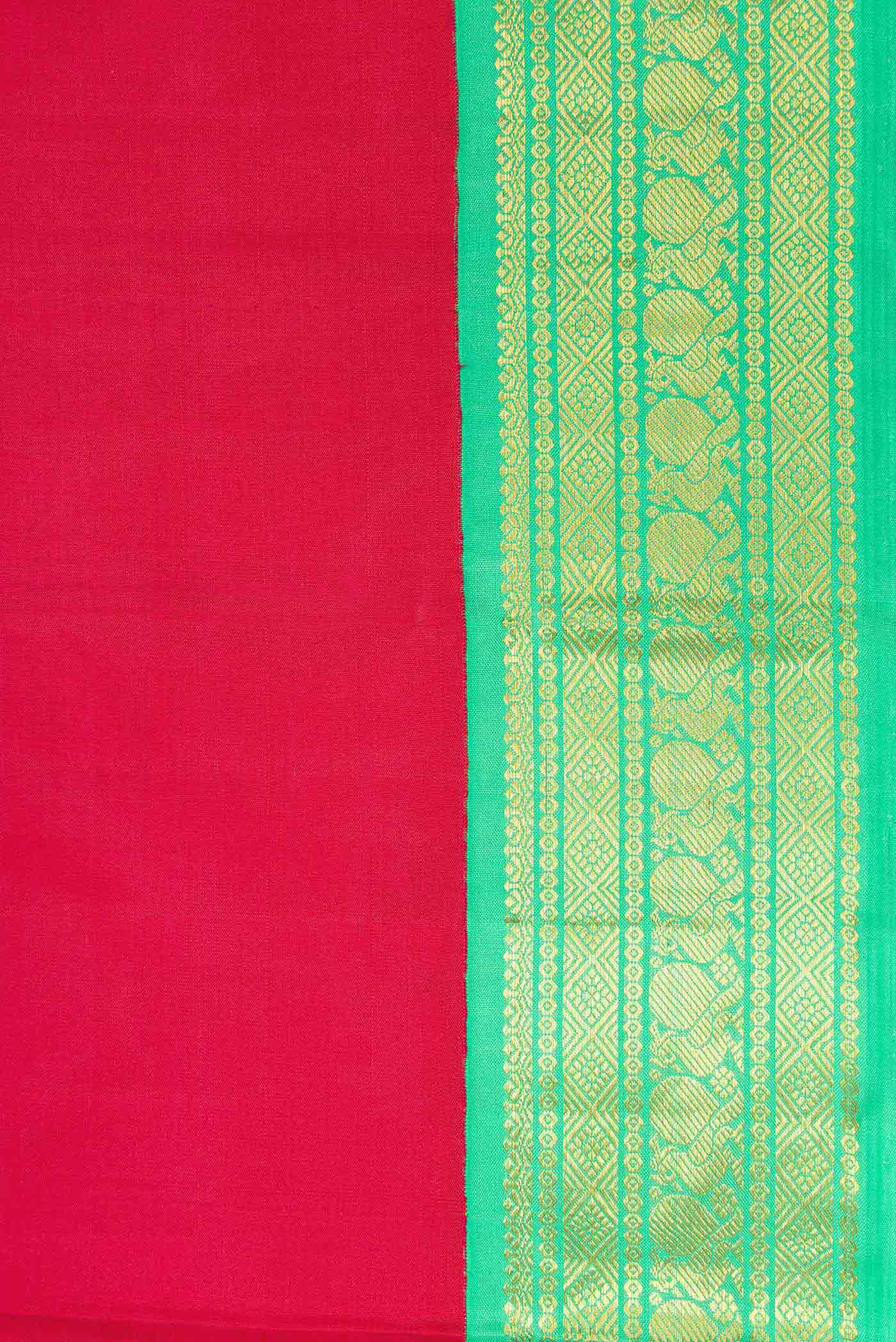 Red Kanjivaram Silk Saree - Image 3