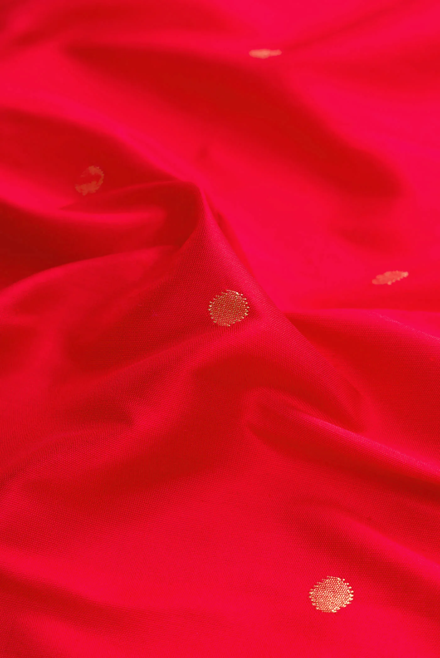 Red Dual Tone Paithani Silk Saree - Image 2