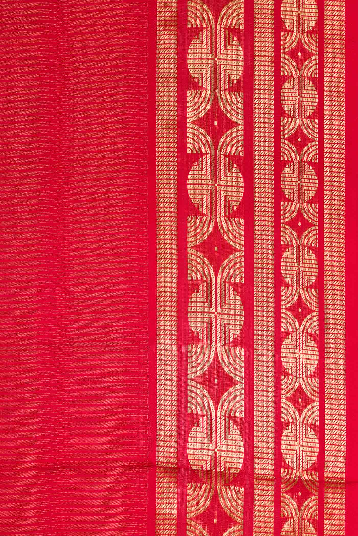 Red Soft Silk Saree - Image 3