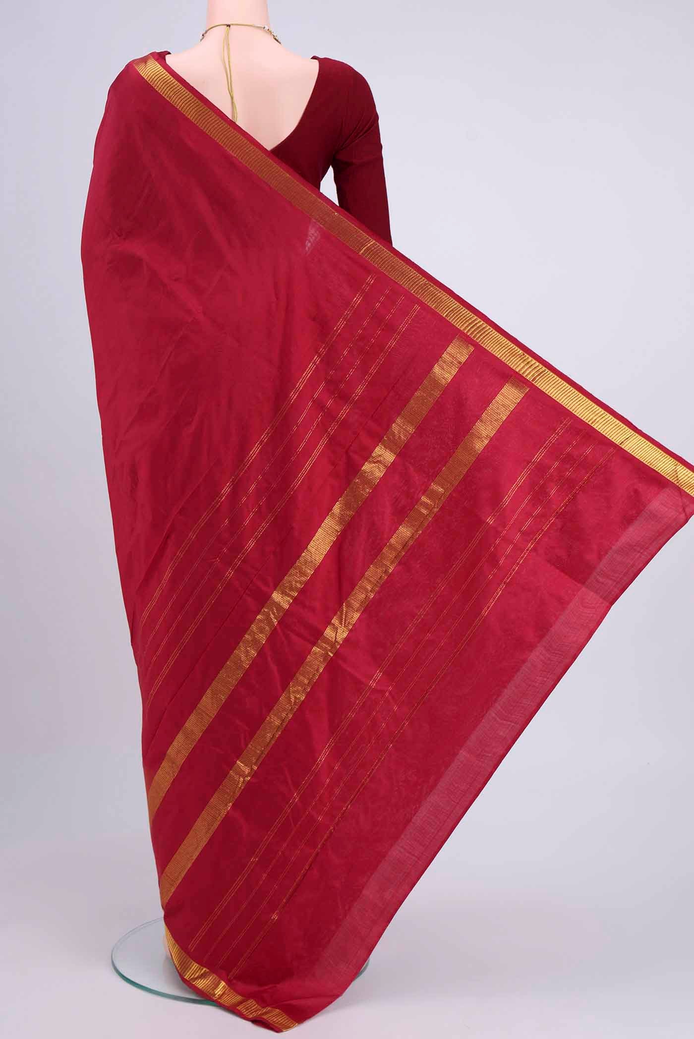 Red Kanchipuram Saree - Image 3