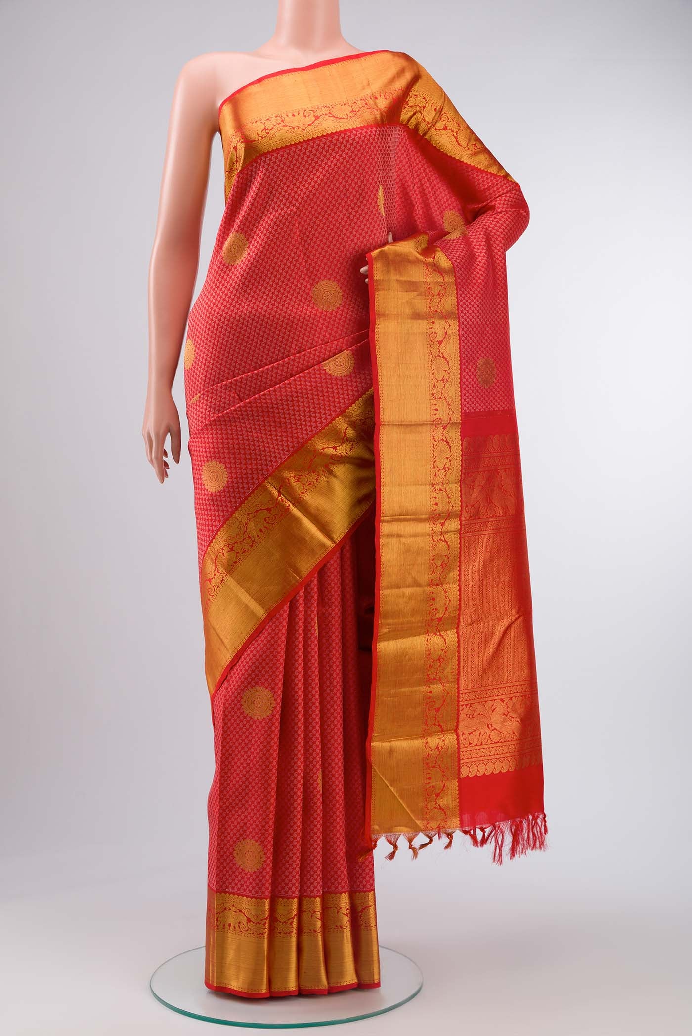 Red Kanjivaram Silk Saree