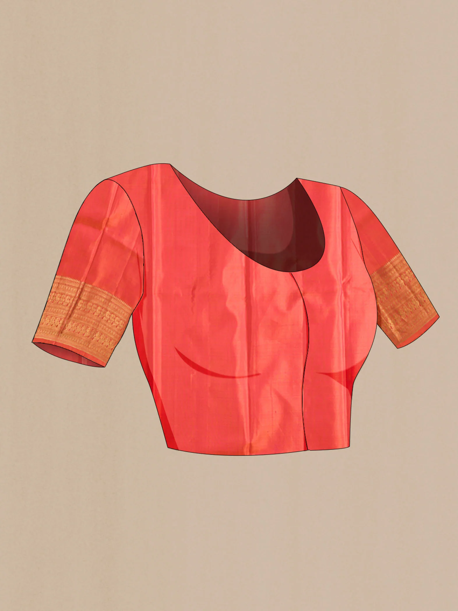 Red Kanjivaram Silk Saree - Image 5