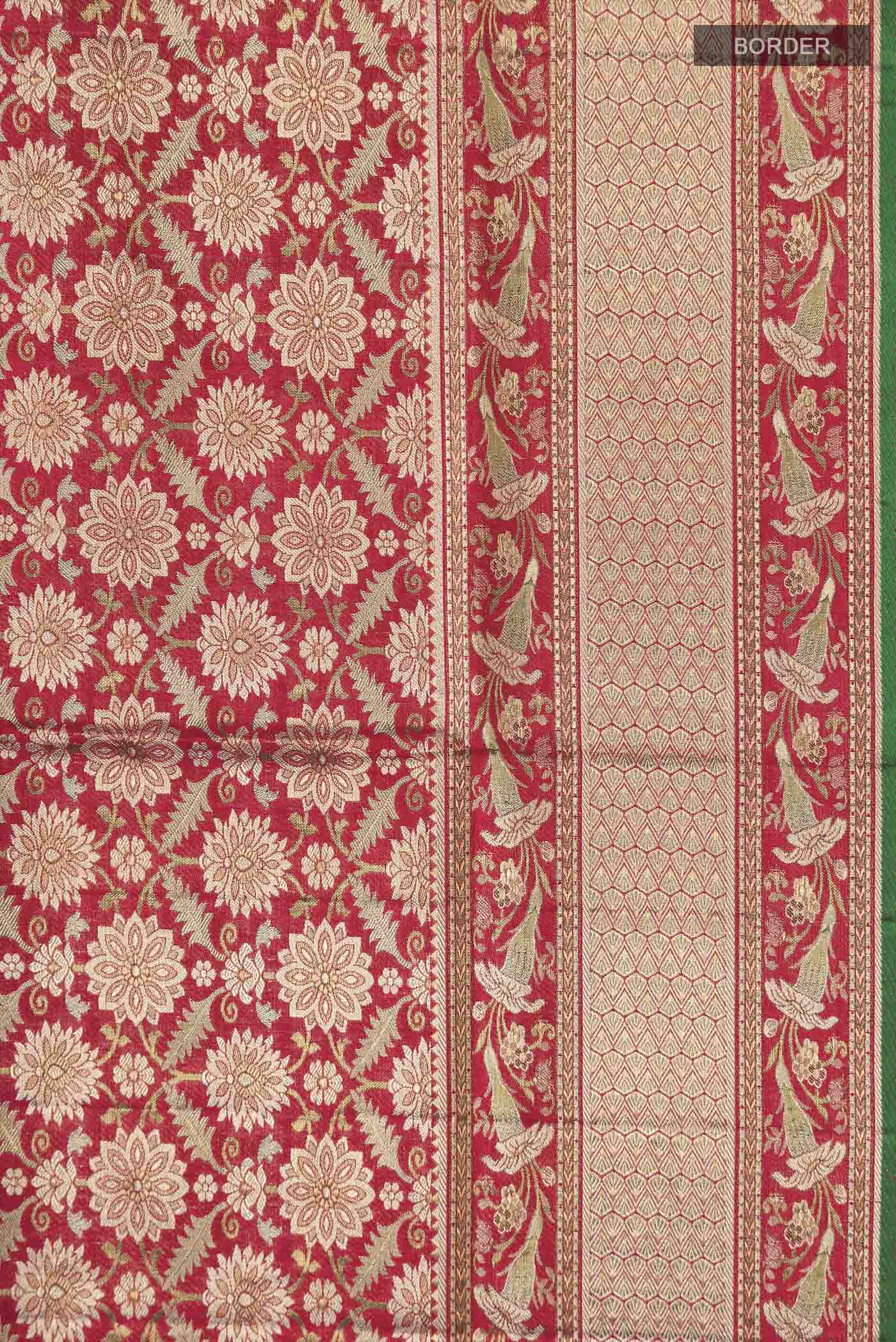 Red Kanjivaram Silk Saree - Image 3