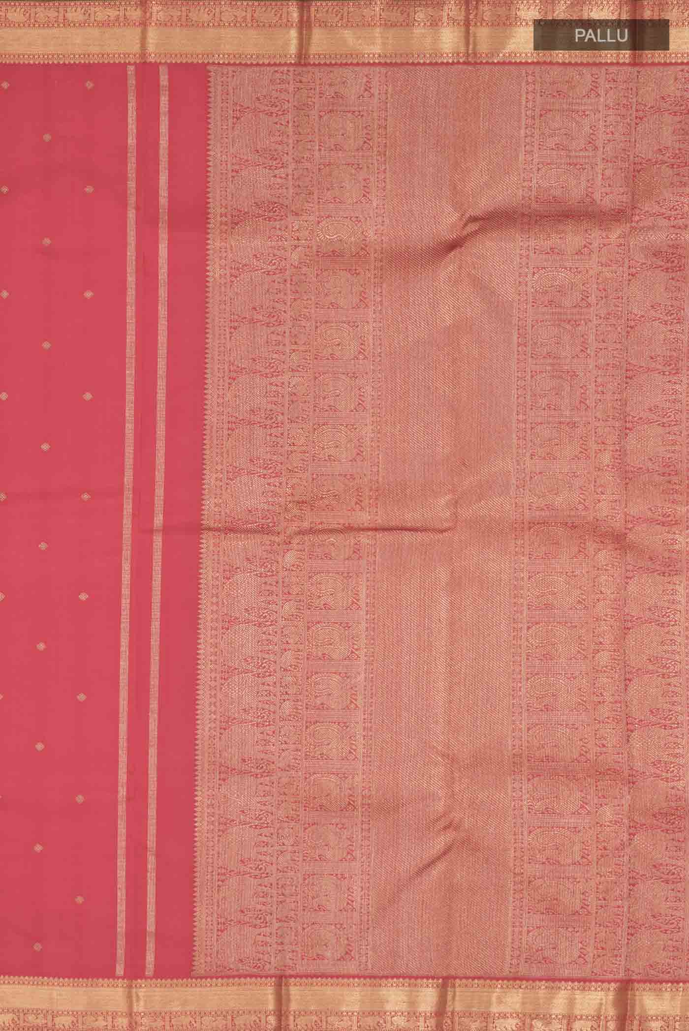 Red Kanchipuram Silk Saree - Image 7
