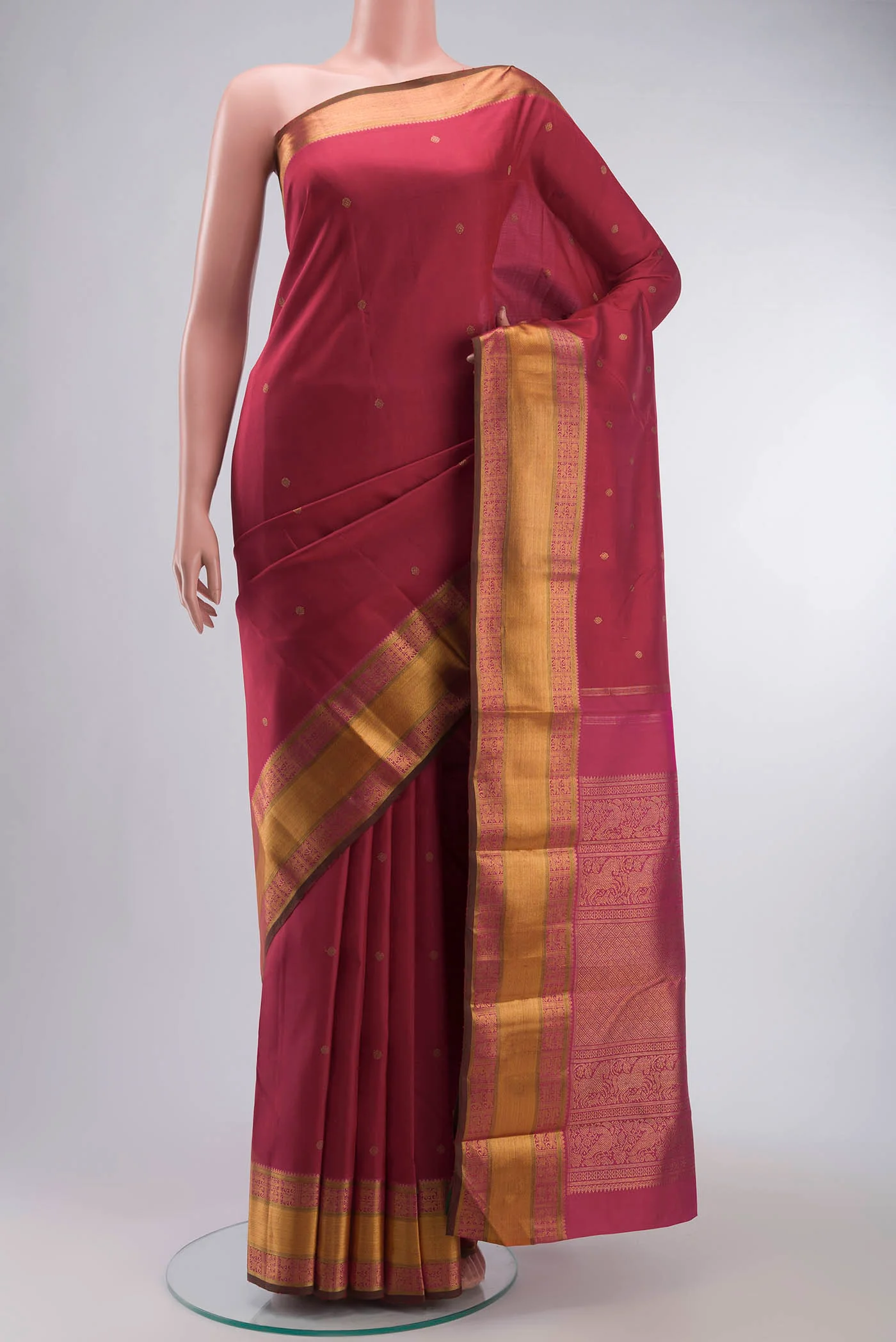 Red Kanchipuram Silk Saree