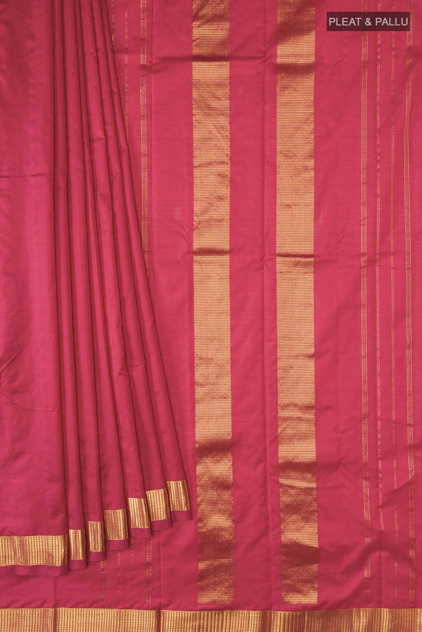 Red Kanjivaram Silk Saree - Image 4