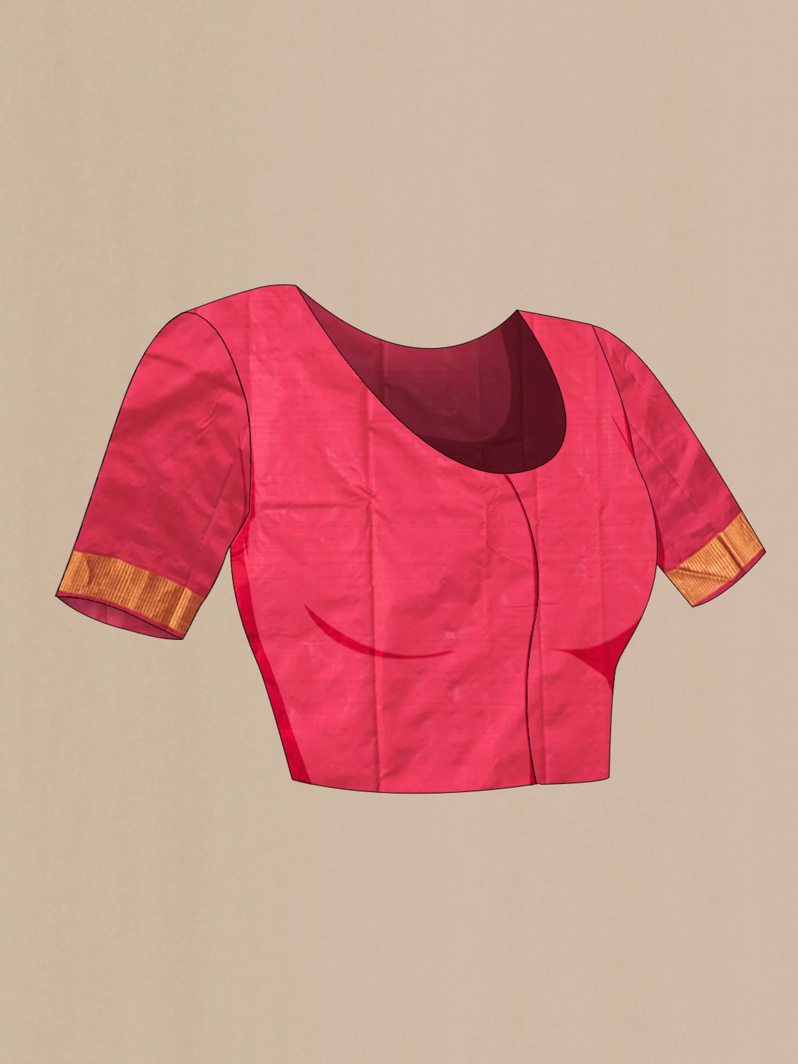Red Kanjivaram Silk Saree - Image 5