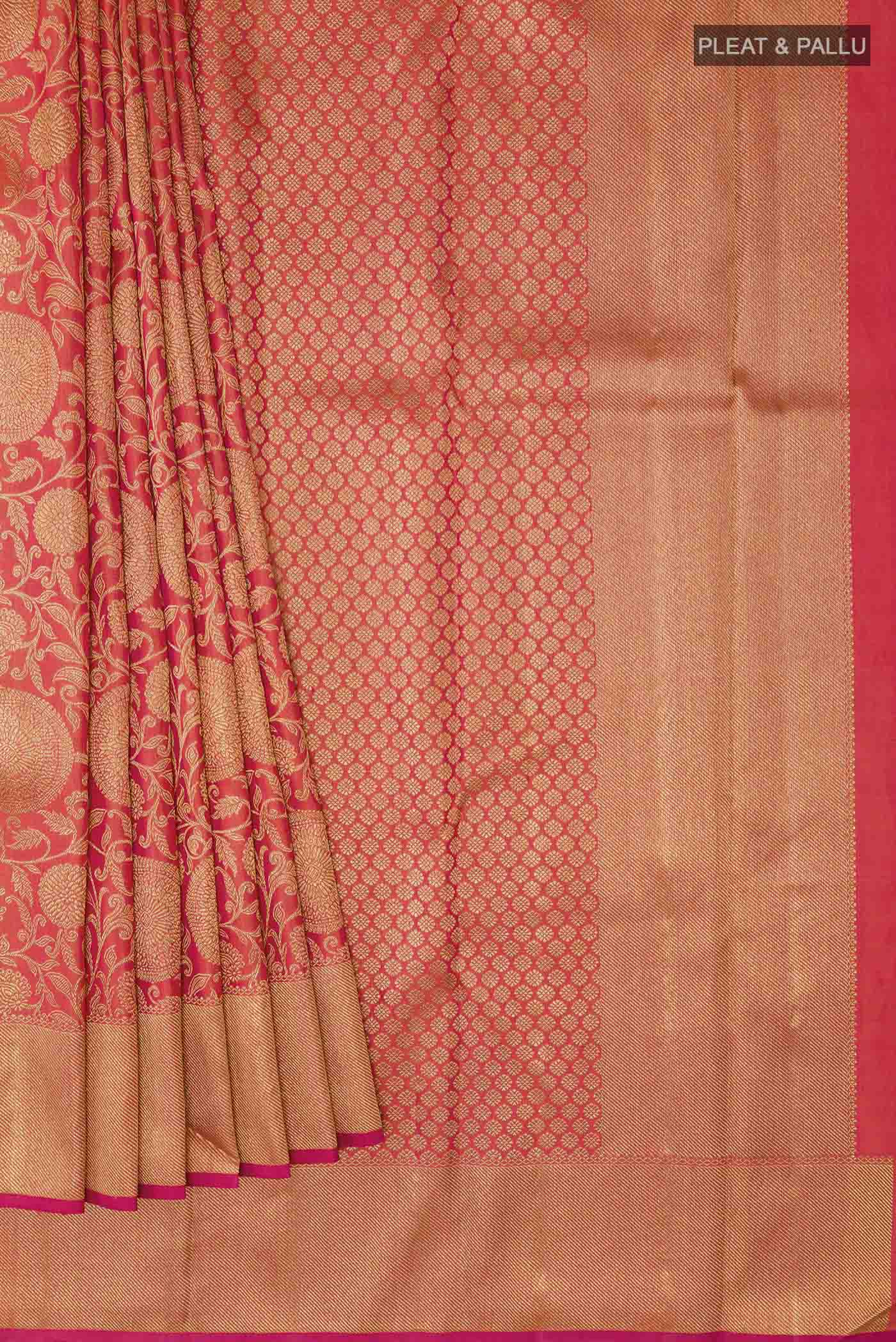 Red Kanjivaram Silk Saree - Image 4
