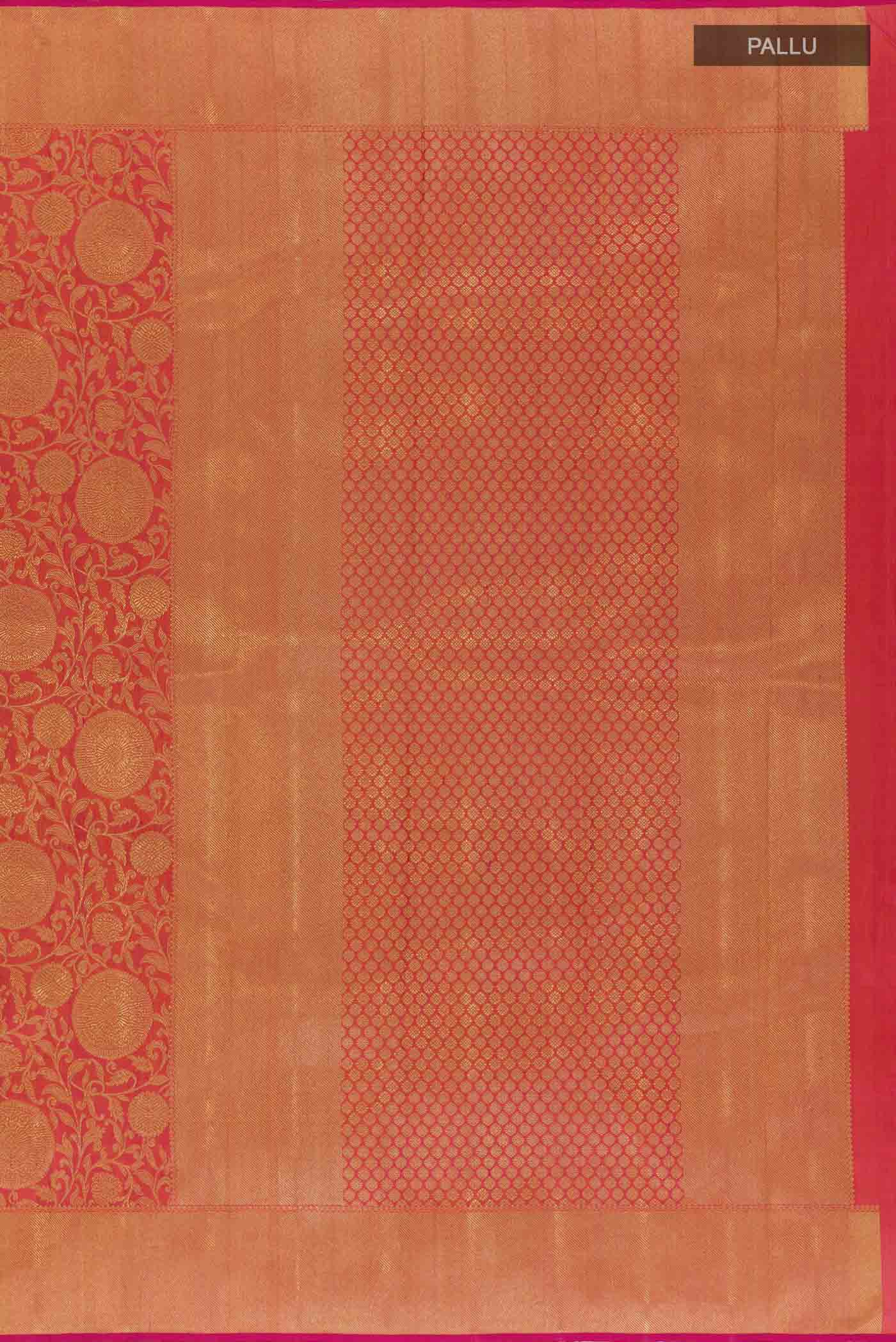 Red Kanjivaram Silk Saree - Image 7