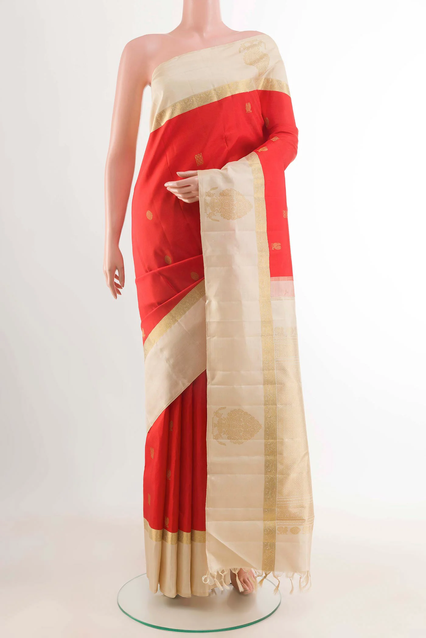 Red Kanchipuram Silk Saree