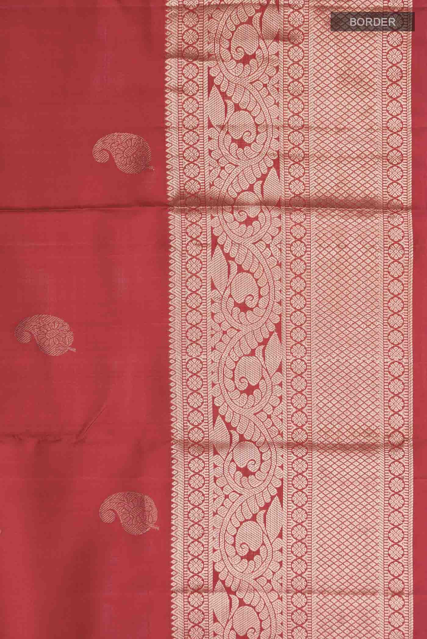 Red Kanjivaram Silk Saree - Image 3