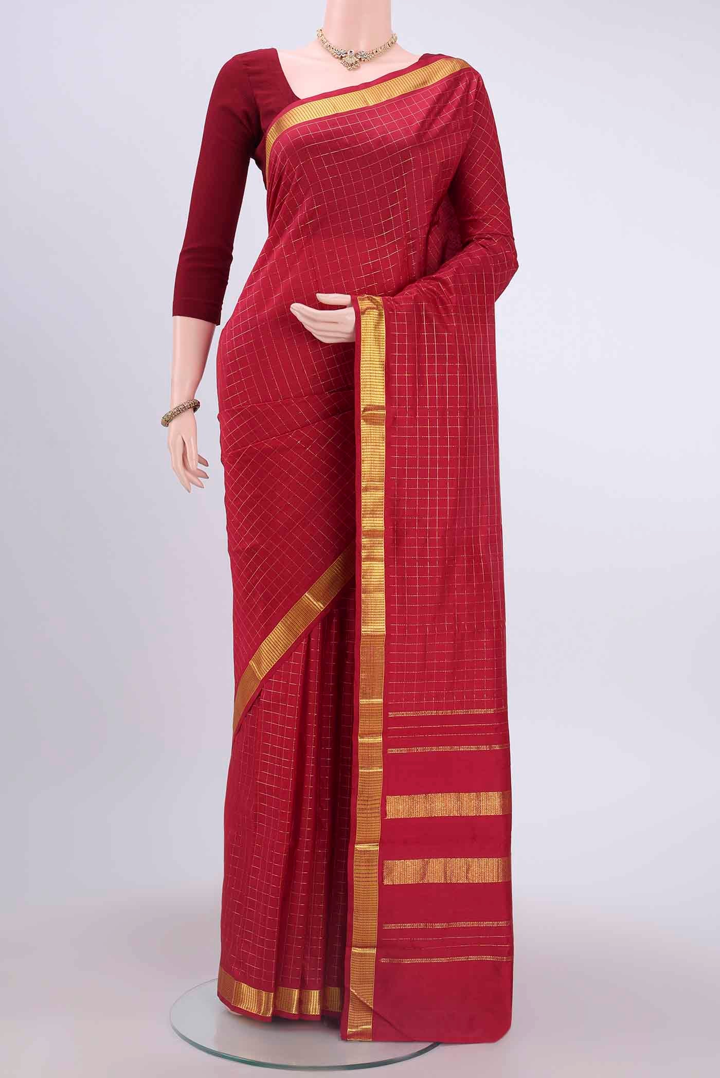 Red Kanchipuram Silk Saree