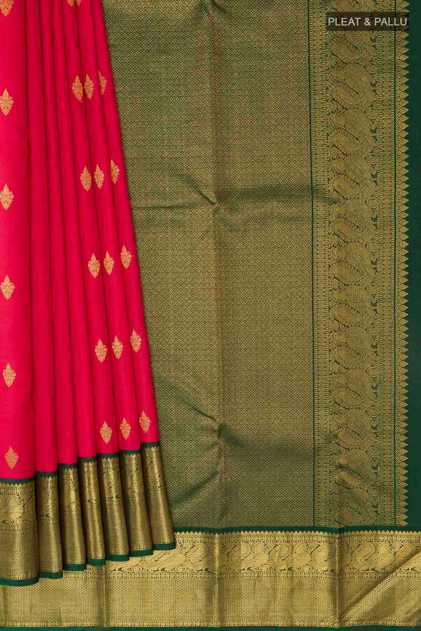 Red Kanjivaram Silk Saree - Image 4
