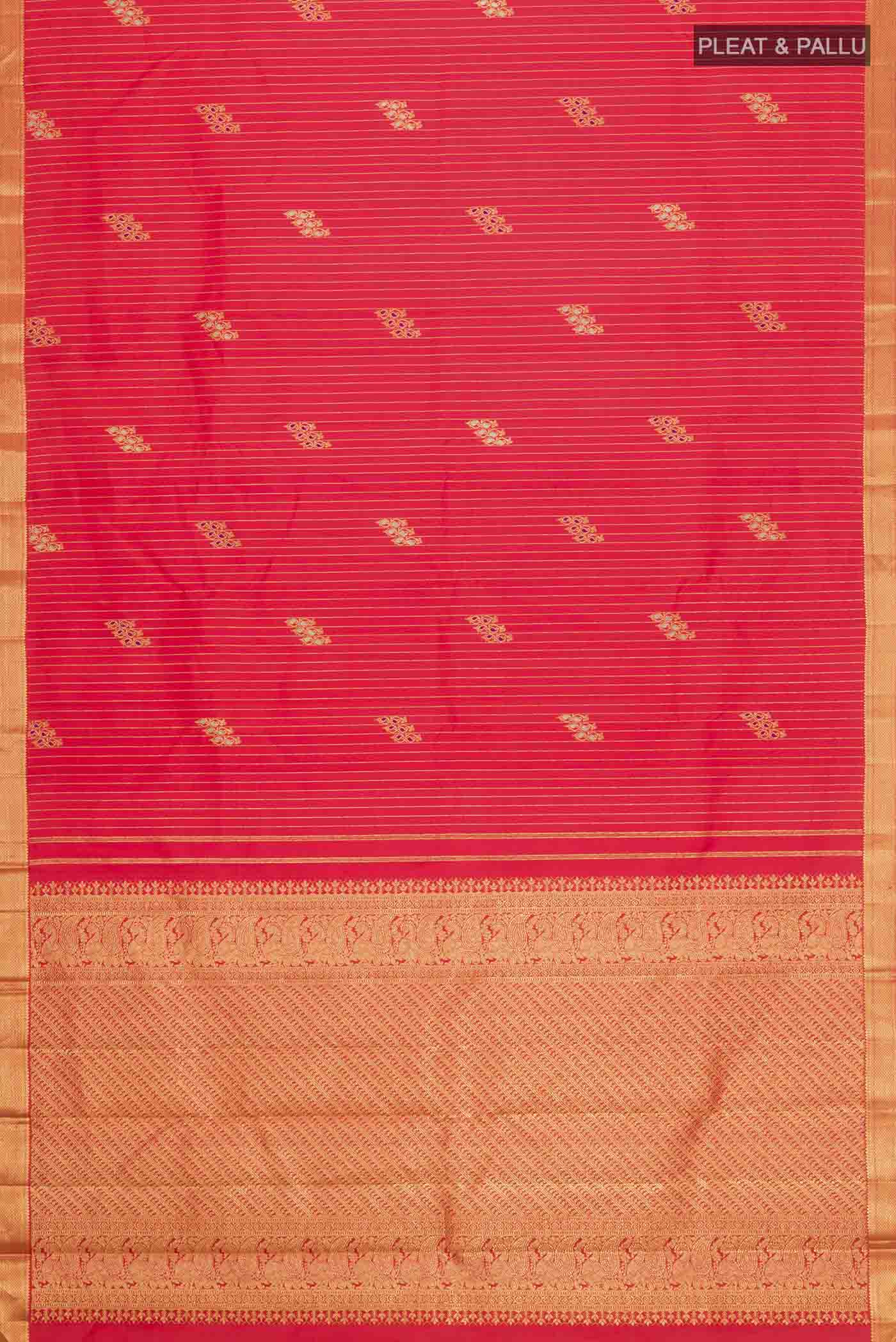 Red Kanjivaram Silk Saree - Image 5