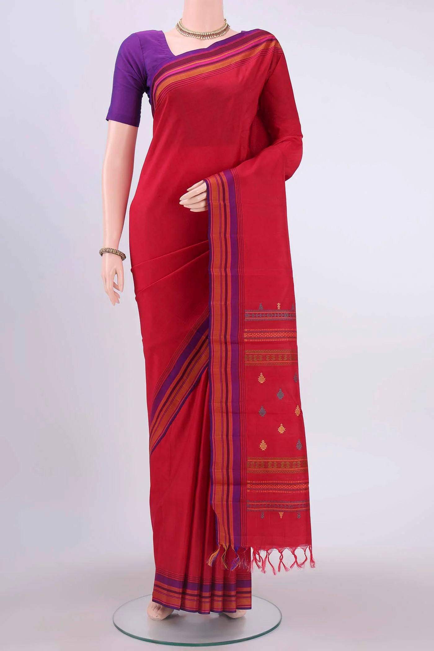 Red Kanjivaram Silk Saree