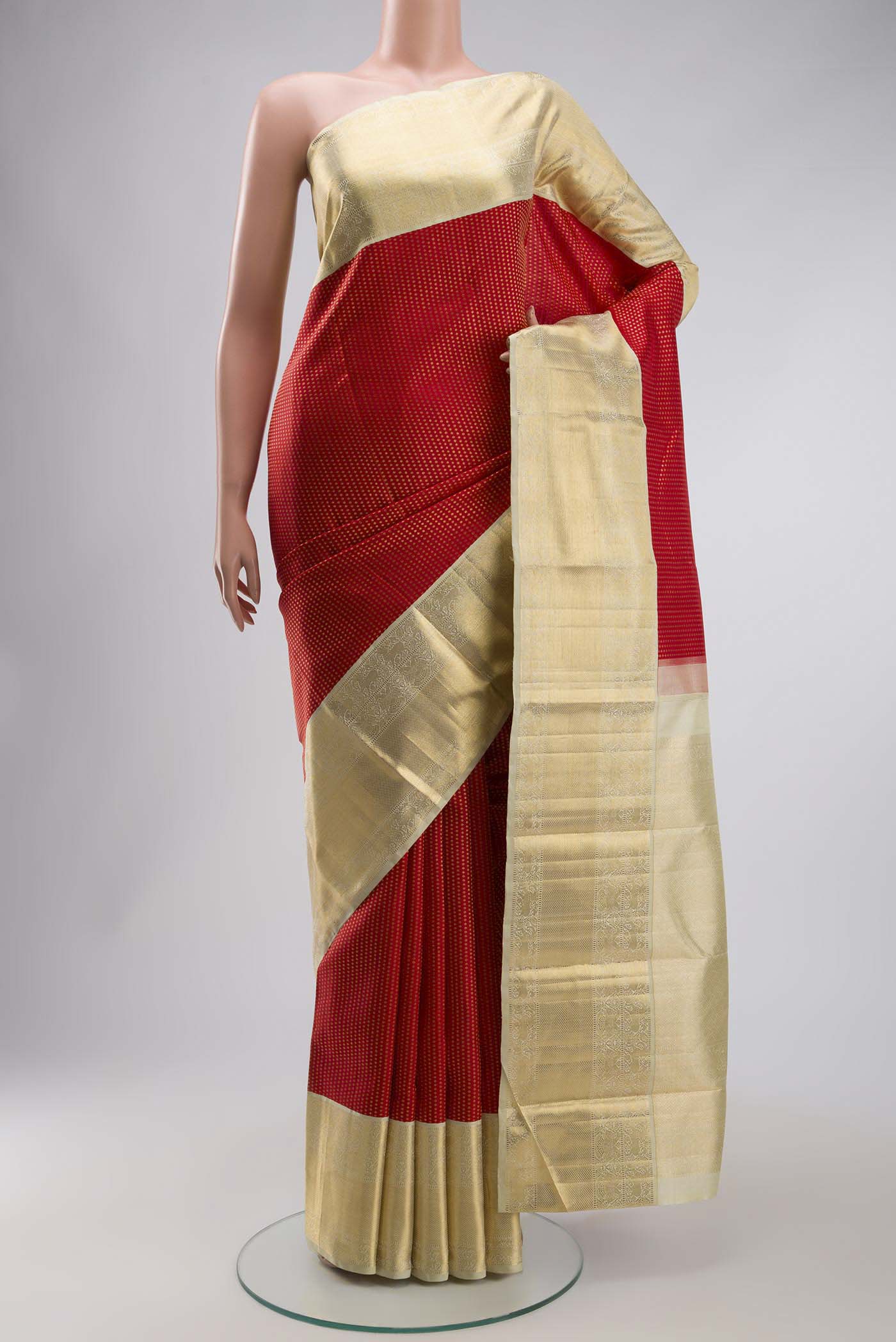 Red Kanchipuram Silk Saree