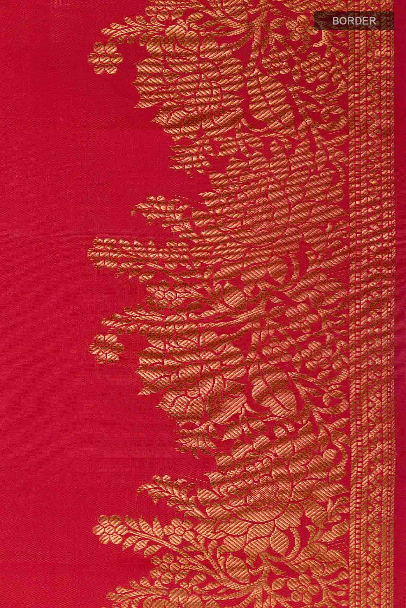 Red Kanjivaram Silk Saree - Image 3