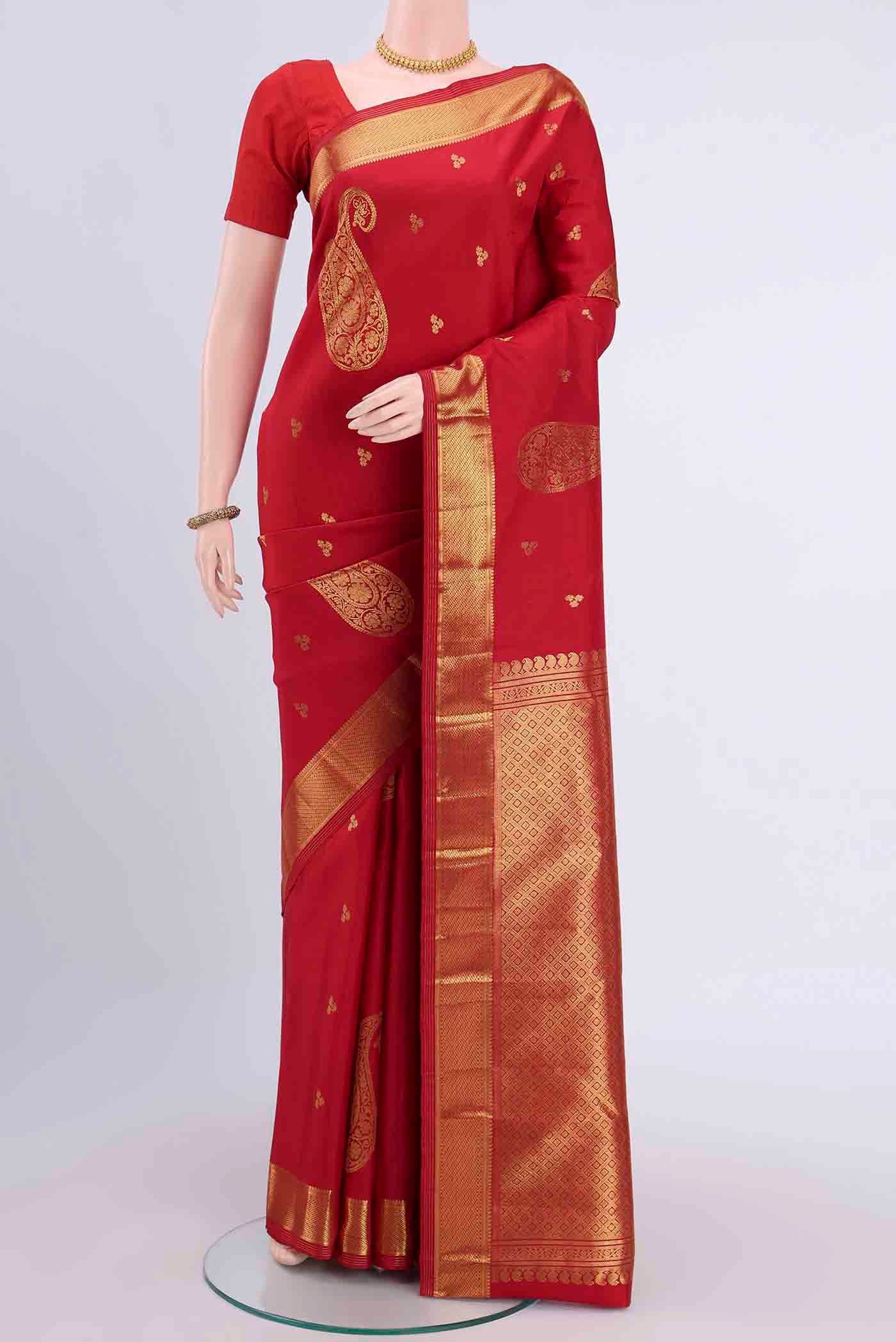 Red Kanjivaram Silk Saree