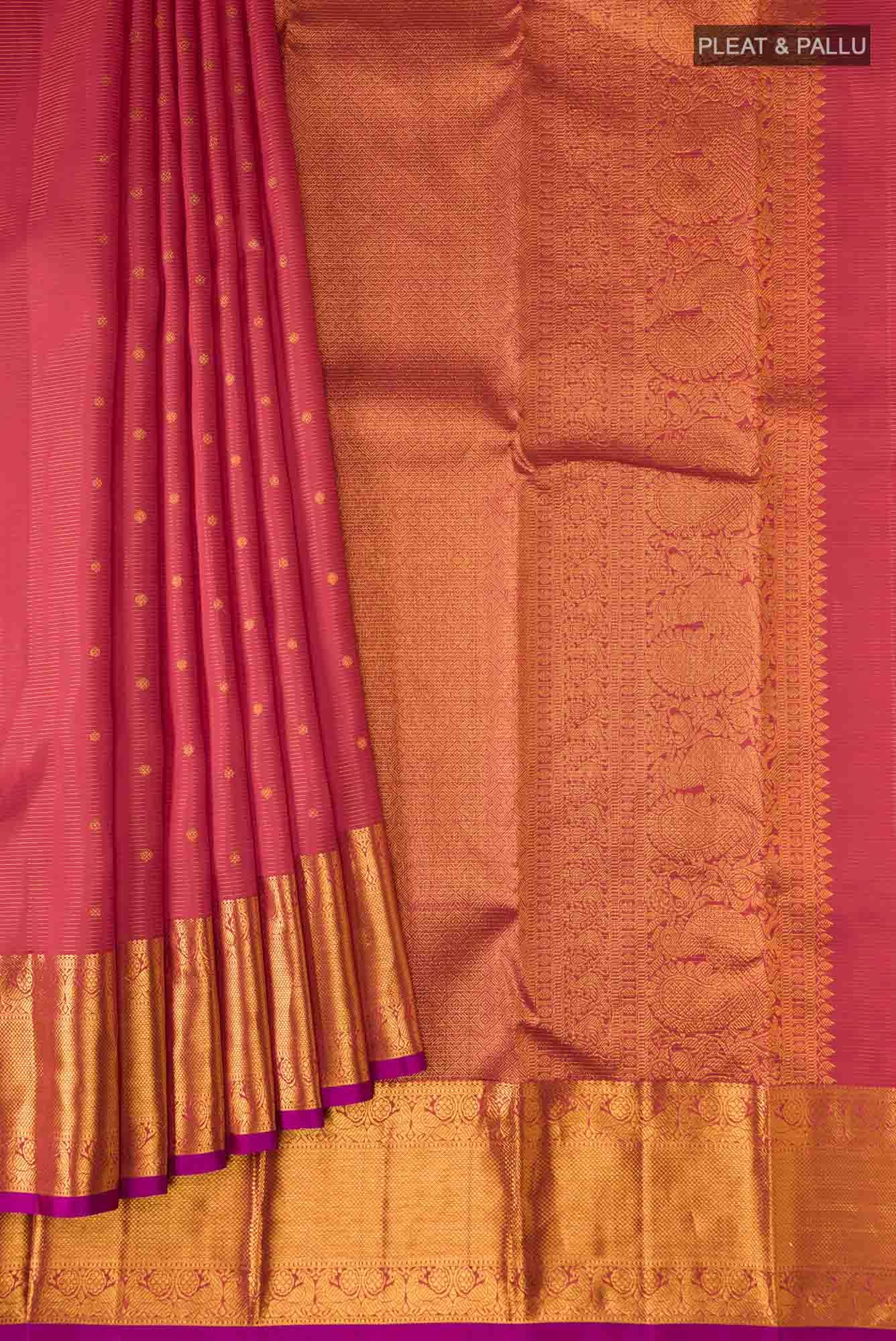 Red Kanjivaram Silk Saree - Image 2