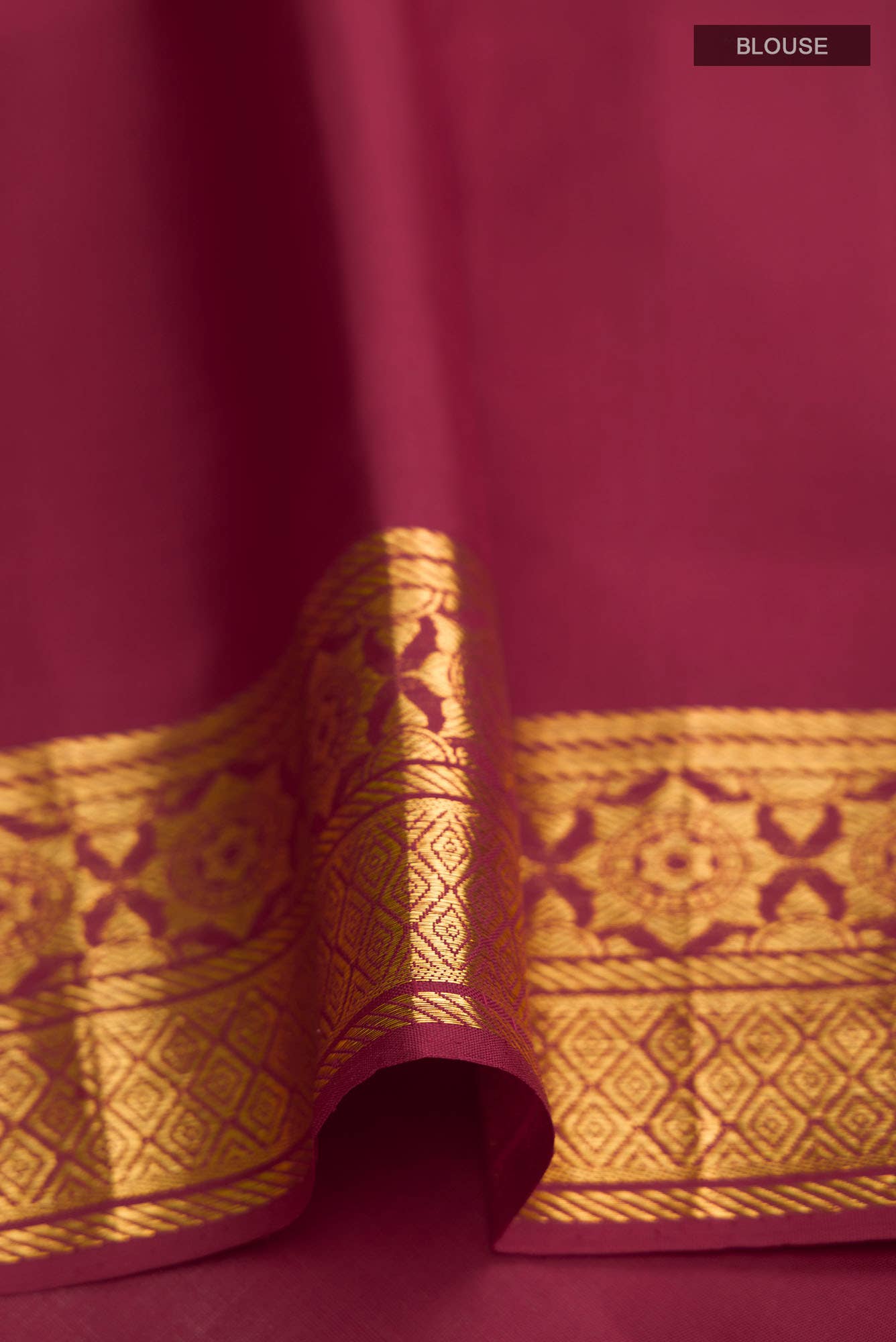 Savitri-Maroon Kanchipuram Silk Saree - Image 8