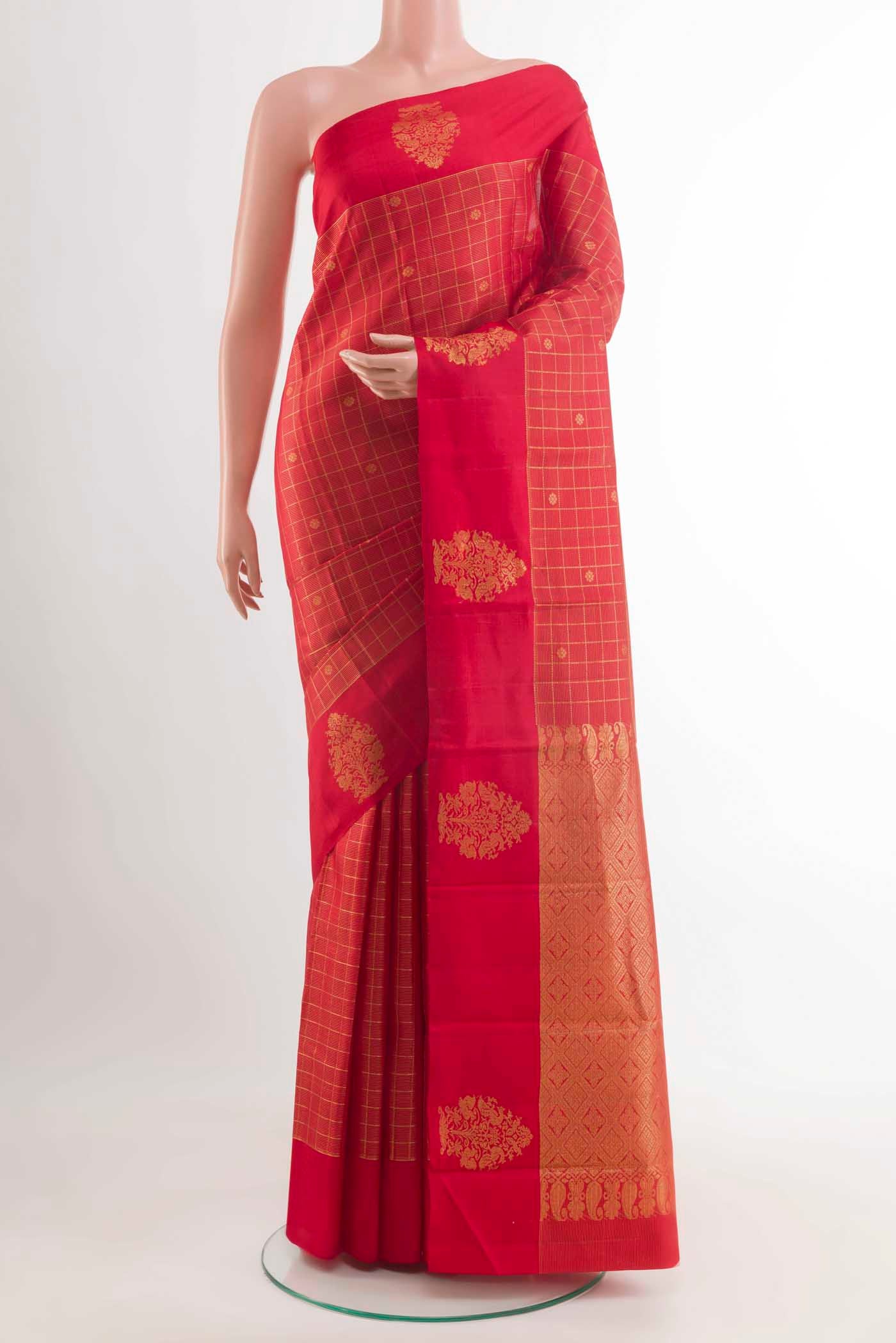 Red Kanjivaram Silk Saree