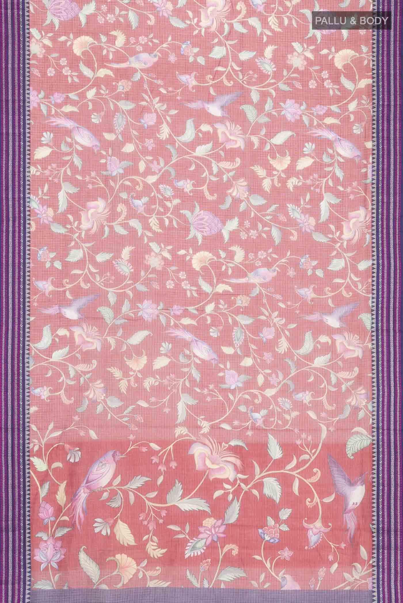 Red Kota Silk Saree - Image 3