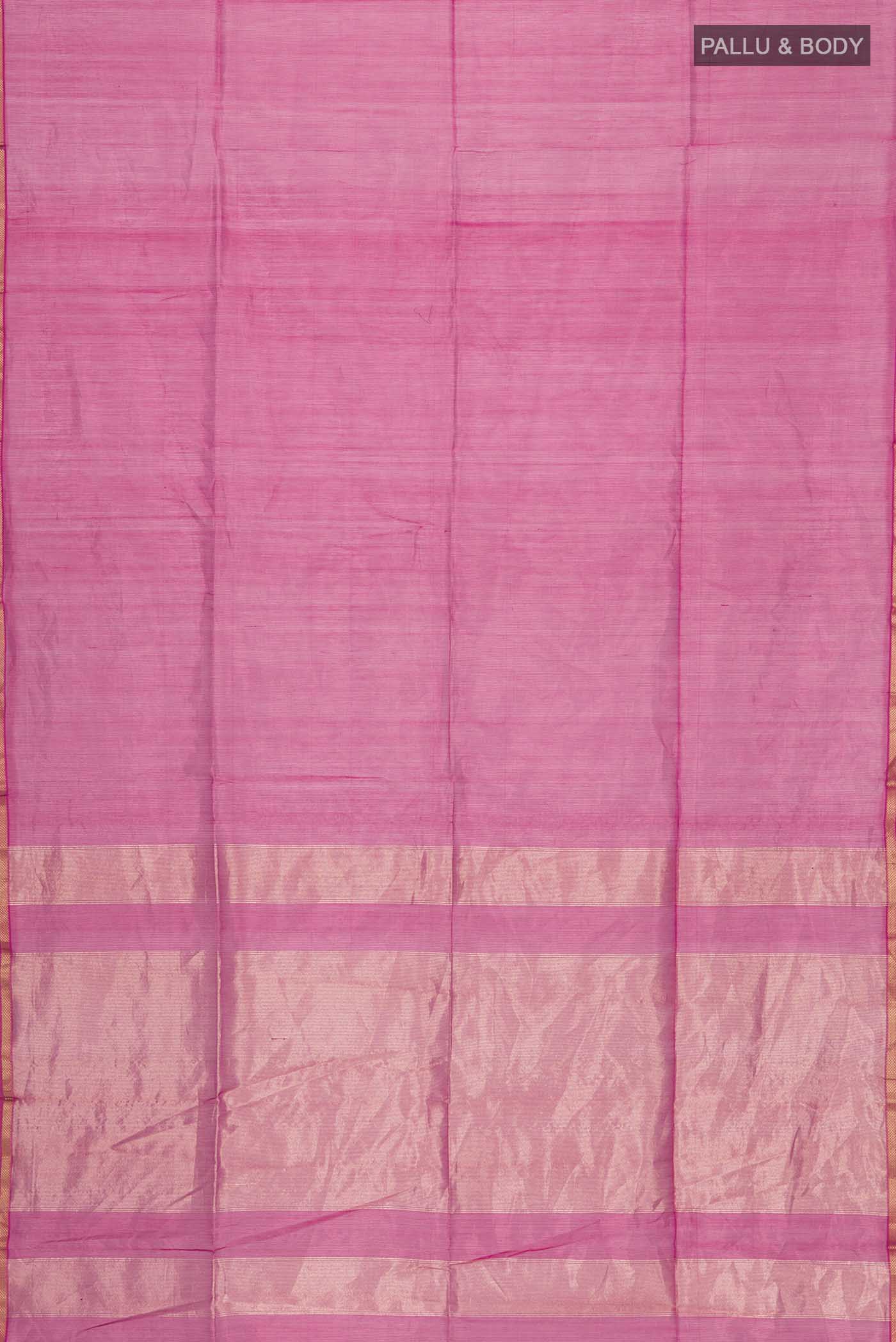 Red Maheshwari Silk Cotton Saree - Image 3