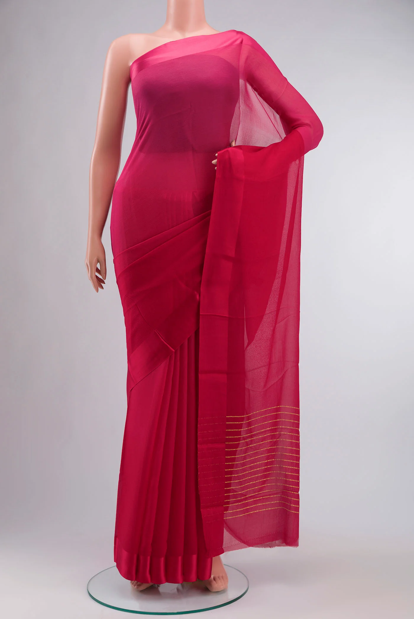 Multi Color Mysore Chiffon Saree
