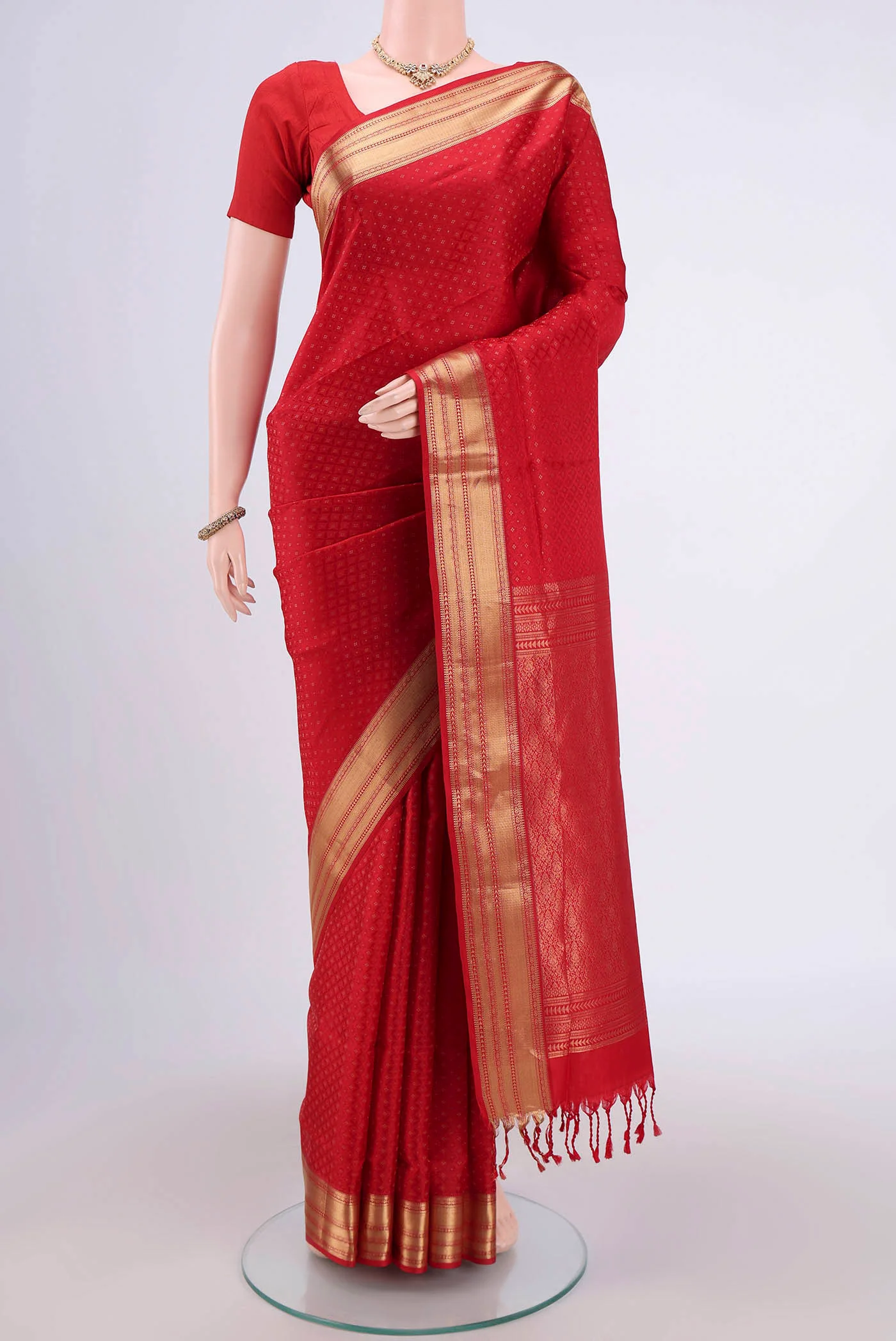 Red Soft Silk Saree