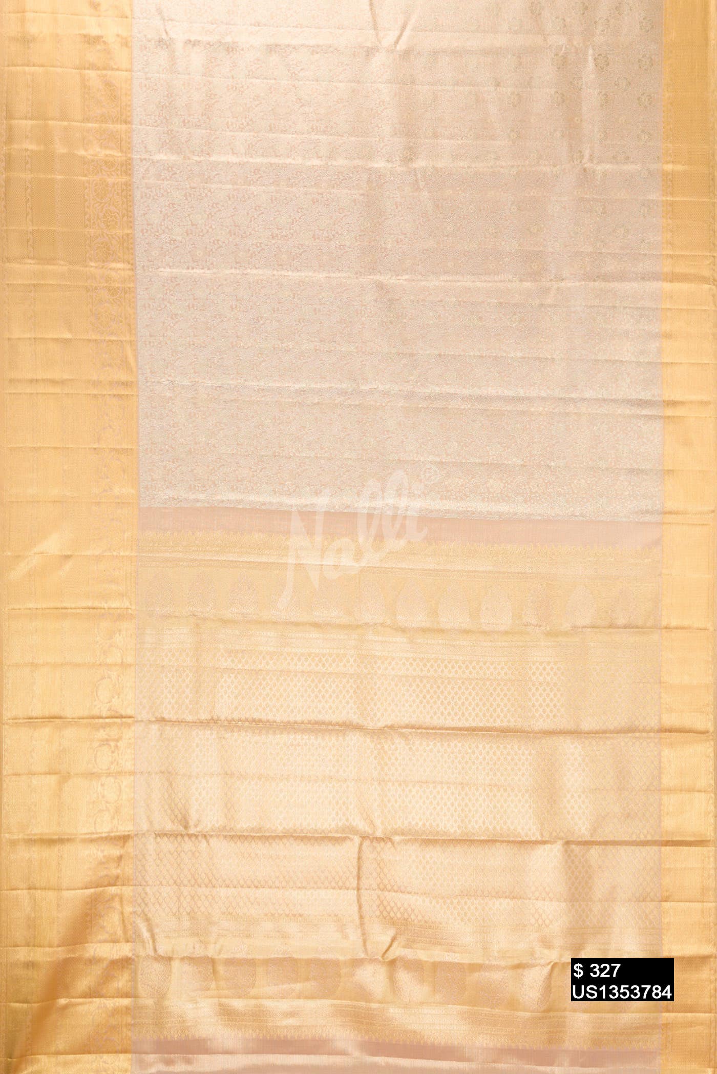 Rose Gold Kanchipuram Tissue Silk Saree