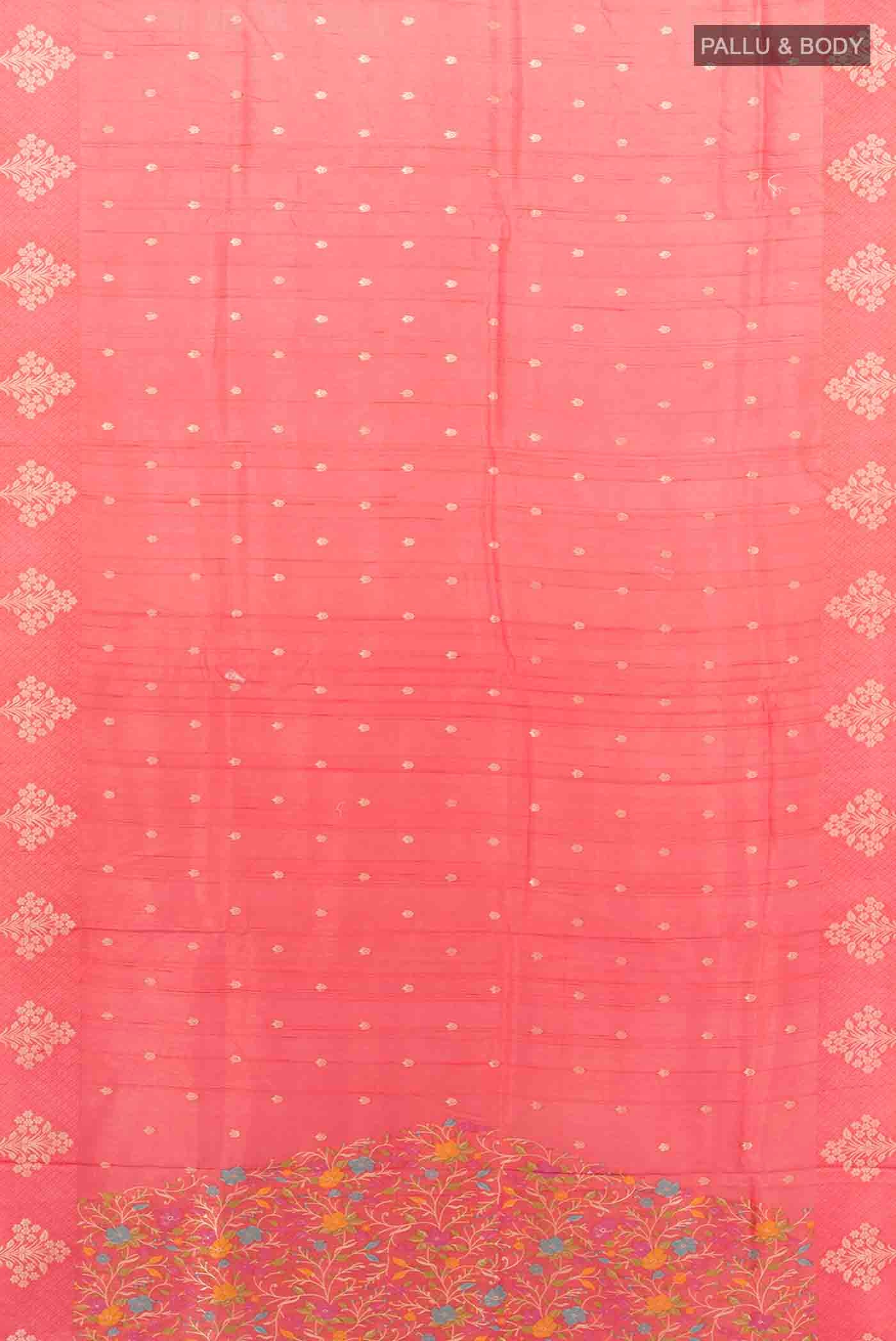 Rose pink Art Silk Saree - Image 5