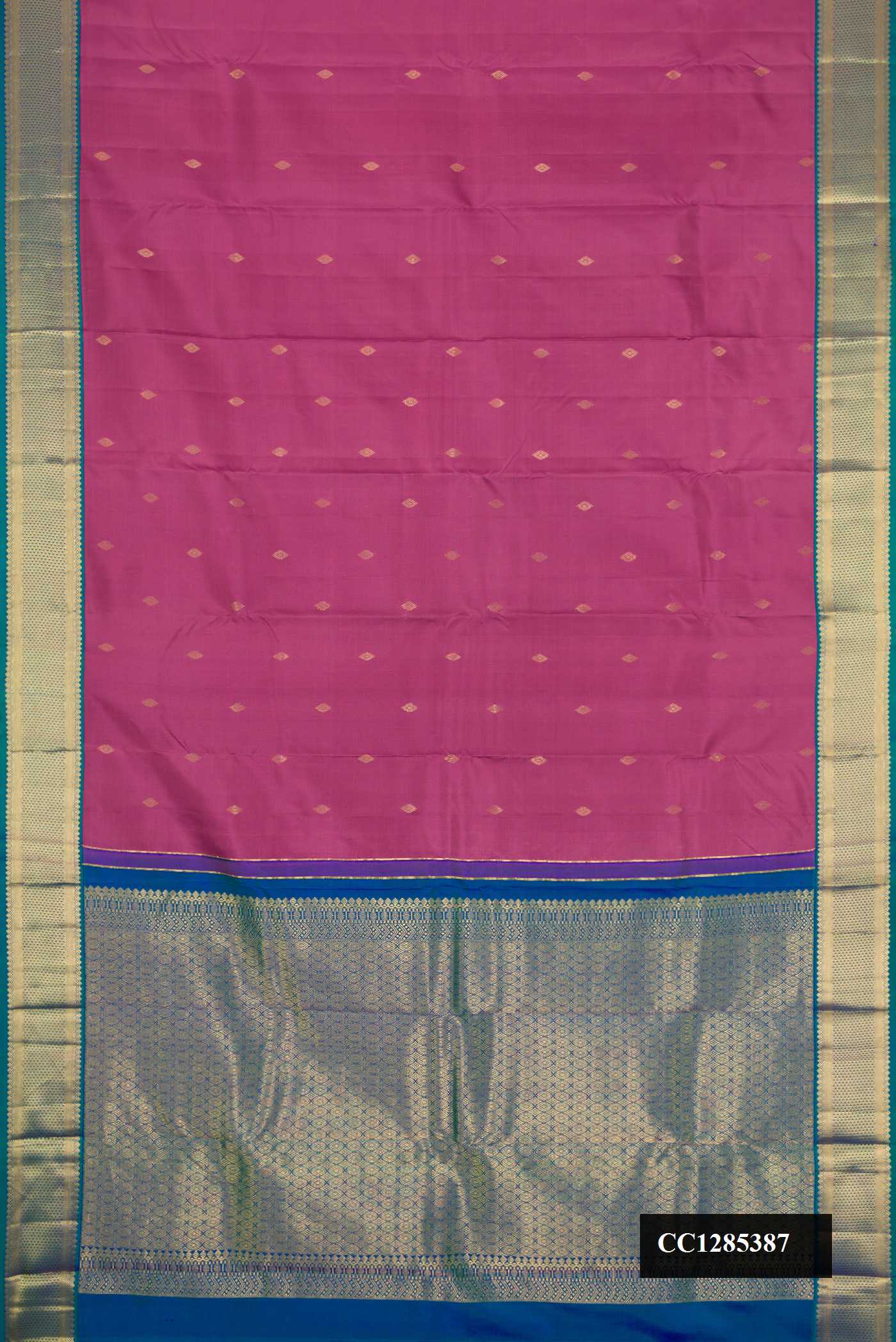 Rose pink Dual Tone Kanchipuram Silk Saree