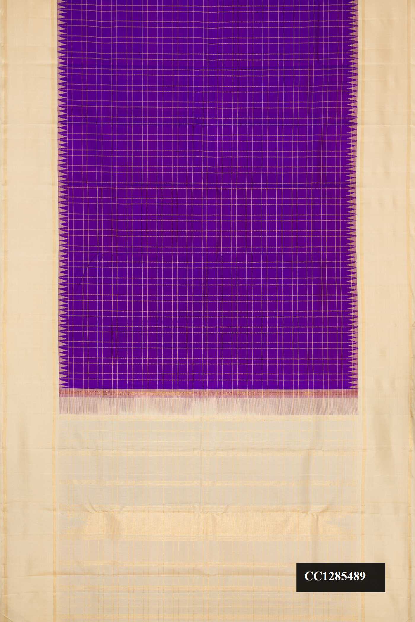Royal Blue Dual Tone Kanchipuram Silk Saree