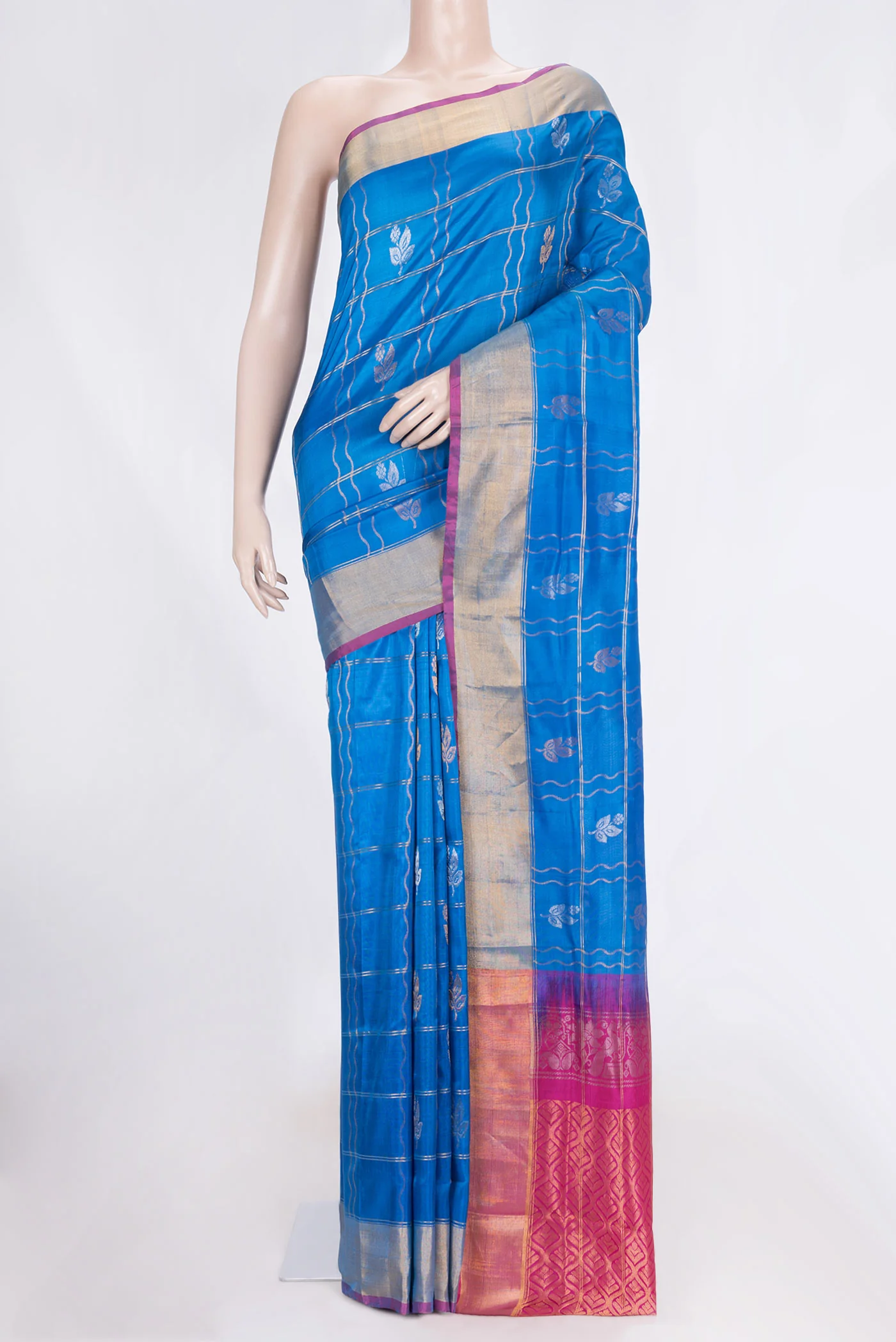 Royal Blue Uppada Silk Saree
