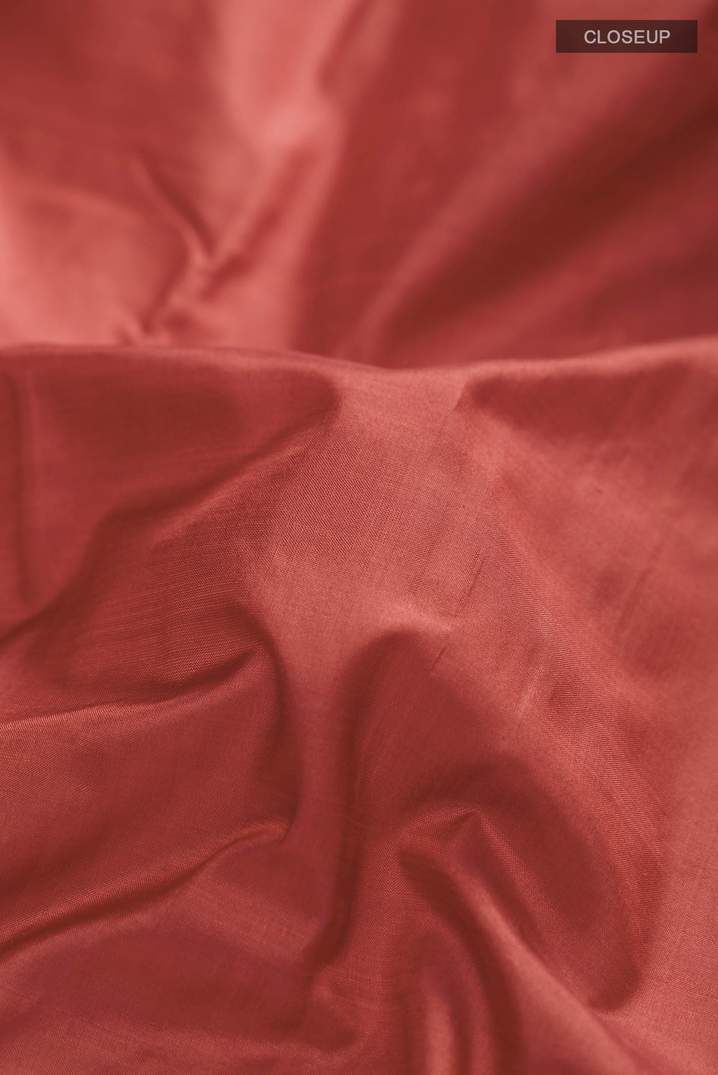 Rust Kanjivaram Silk Nine Yards Saree - Image 2